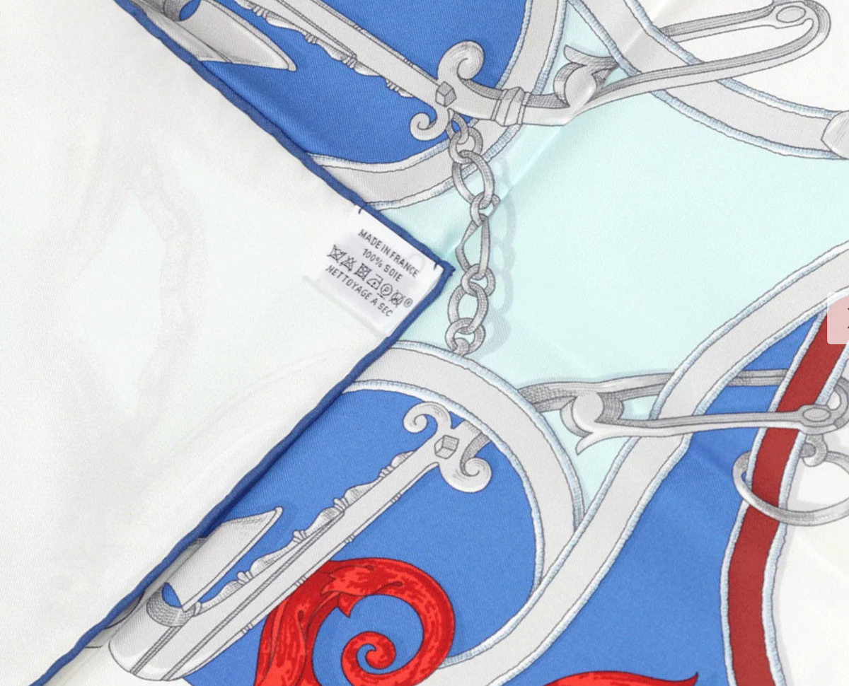 HERMES Plumets du Roy Special Edition by Julia Abadie and Henry d'Origny 90 cm