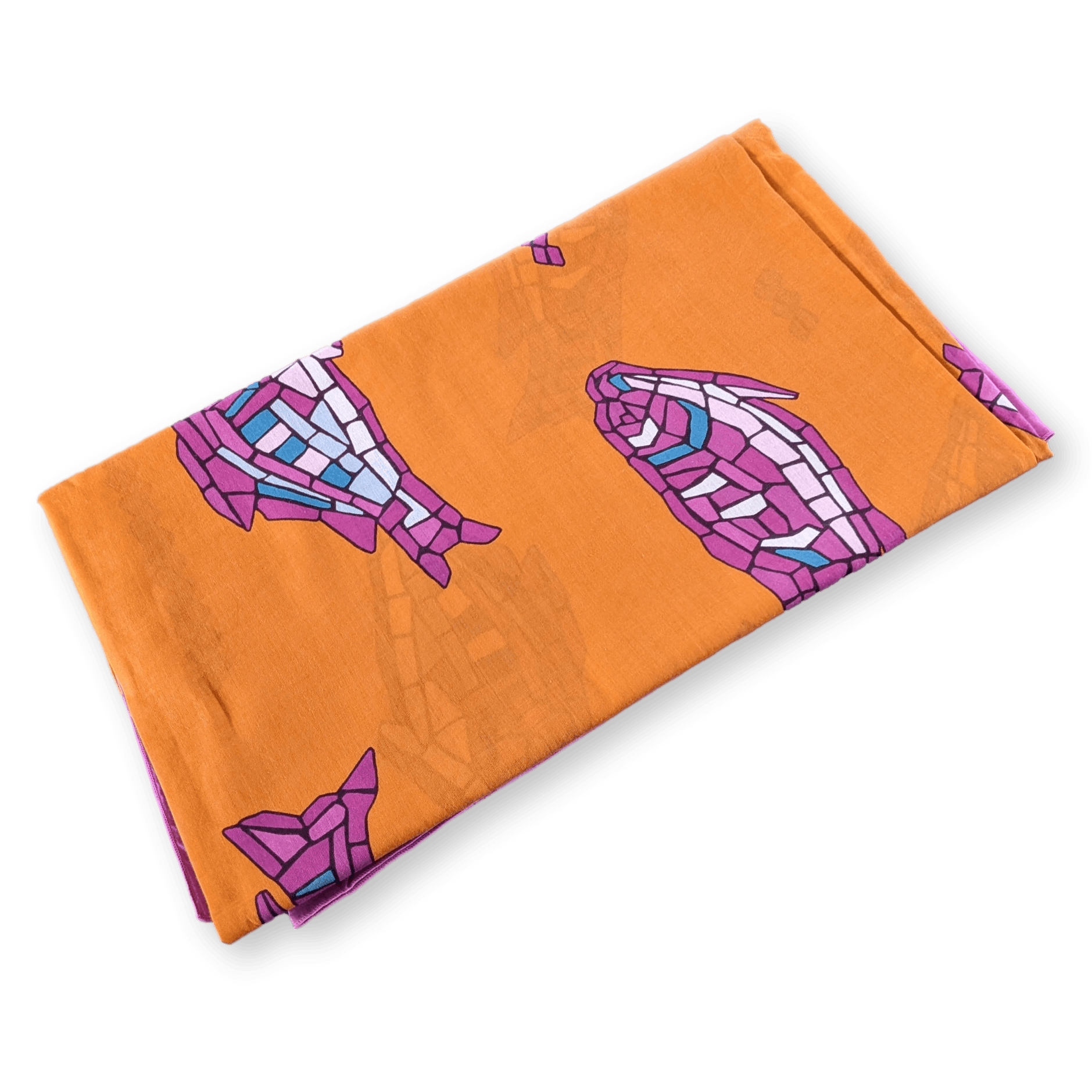 HERMES Mosaic Fish Cotton Pareo XXL