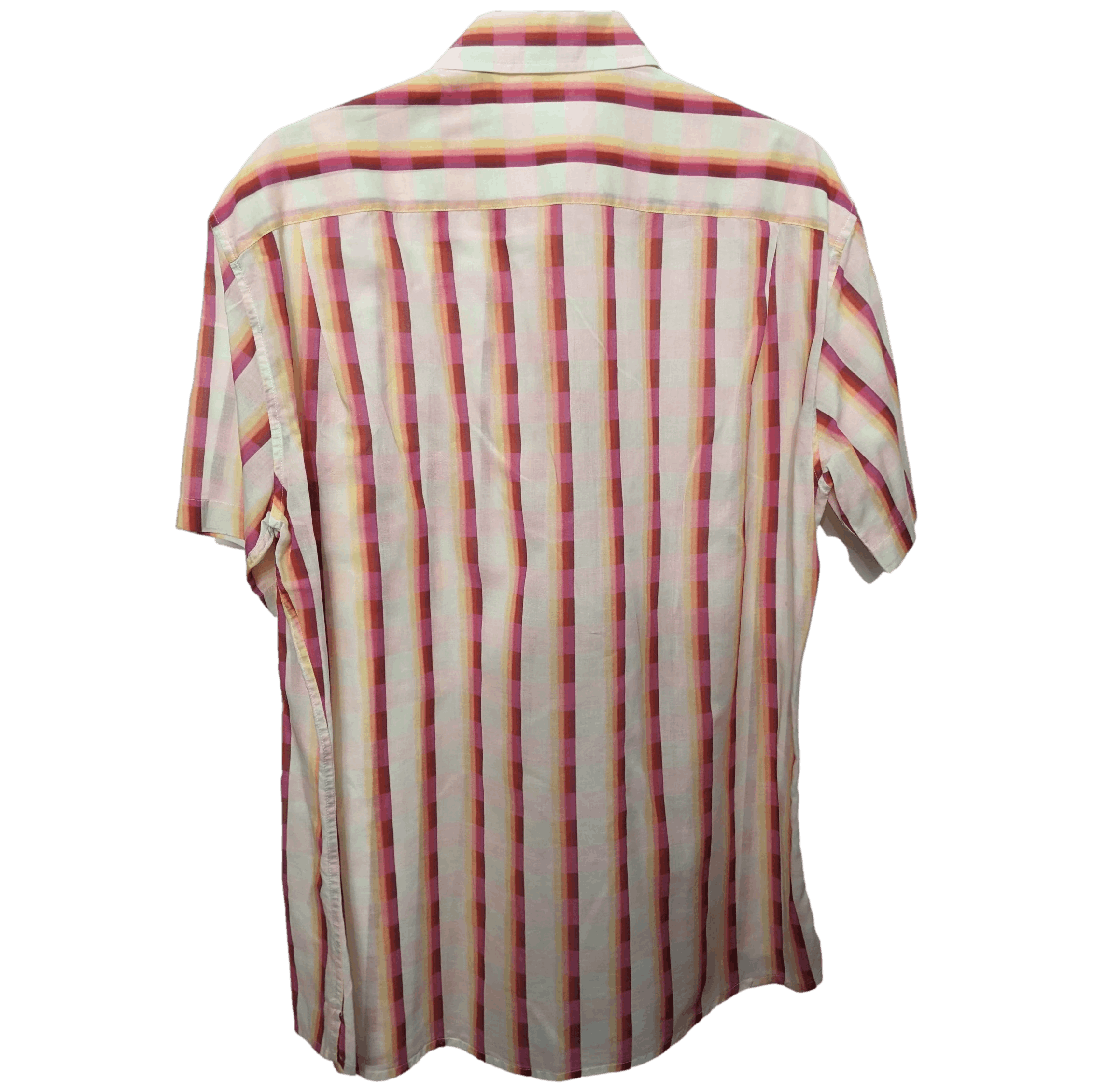 MISSONI Lined Cotton Men's Short Sleeves Shirt, Sz54