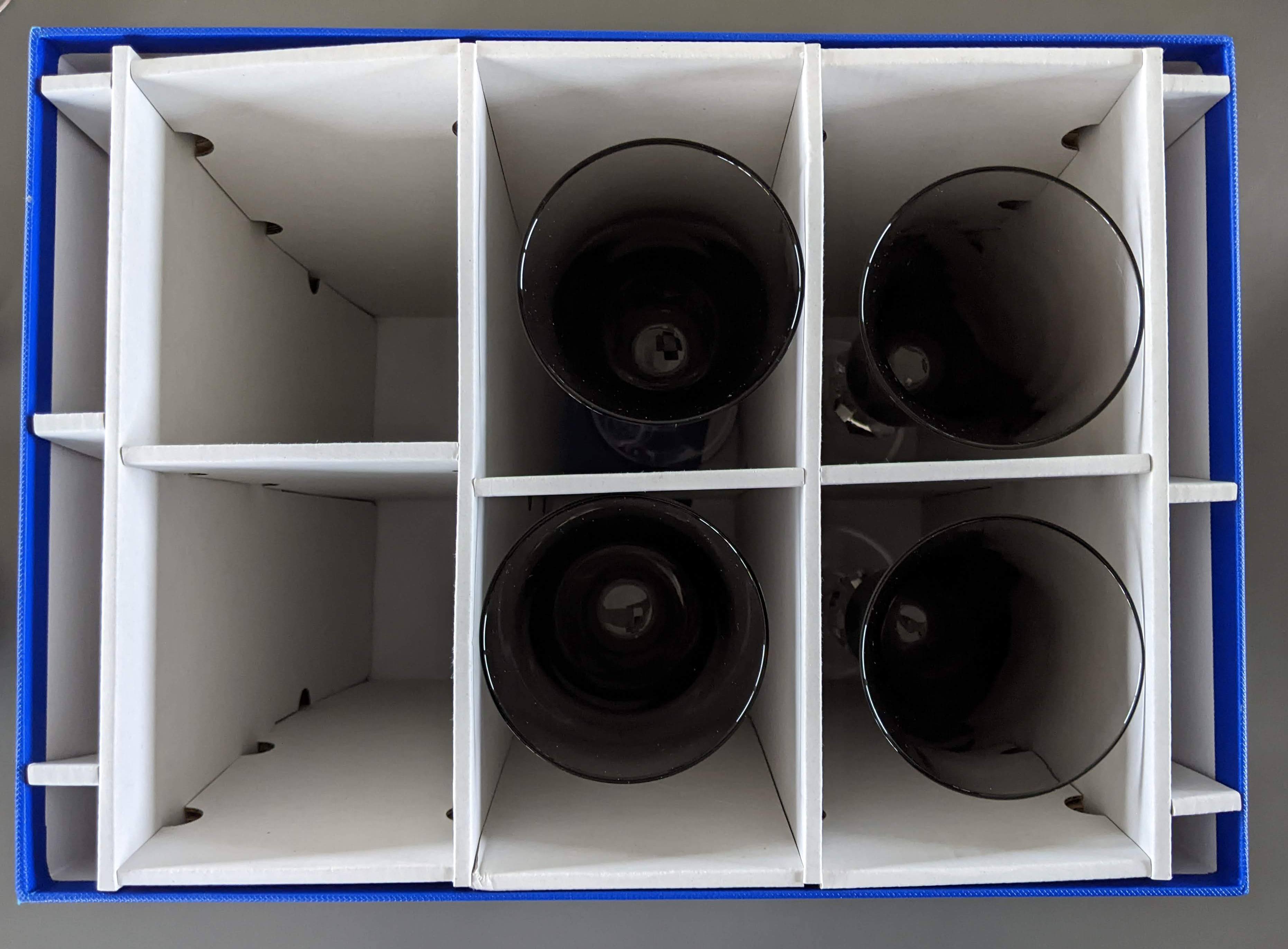 Saint Louis Extraordinary Set or 4 Champagne Flute "Excess" Cristal Glasses RARE, Box!