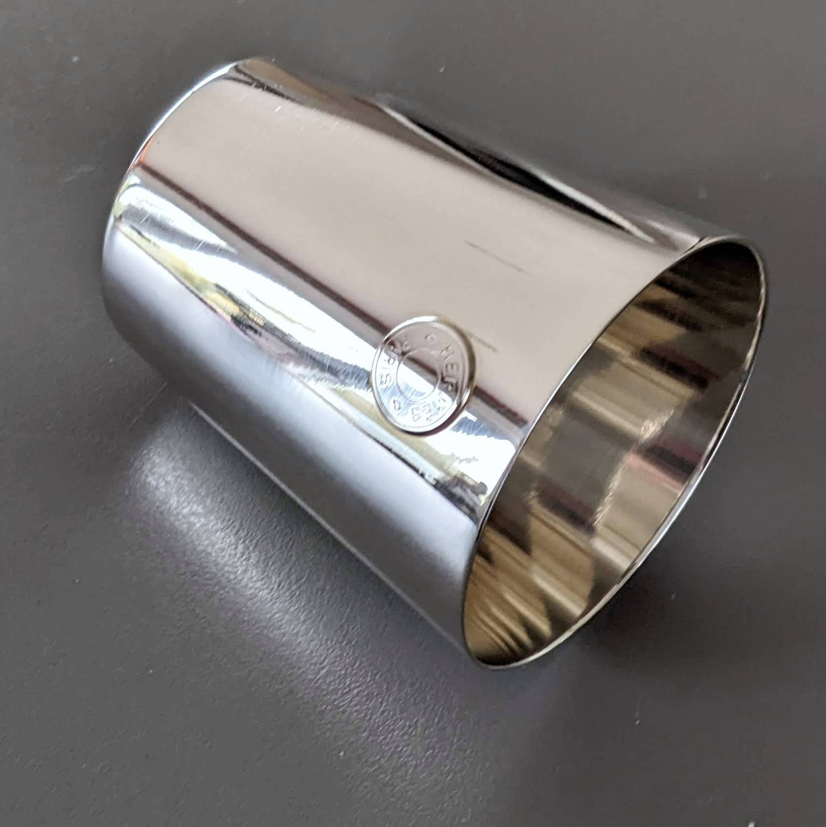 Hermes Silver Plated "Clou de Selle" Timbale, Pristine Condition!