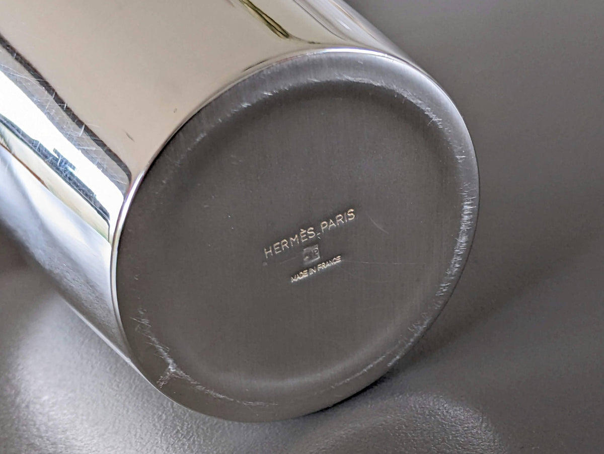 Hermes Silver Plated "Clou de Selle" Timbale, Pristine Condition!