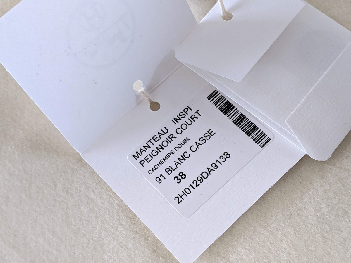 HERMES MANTEAU INSPIRATION PEIGNOIR COURT Women's 100% Baby Cashmere Short Coat Sz38