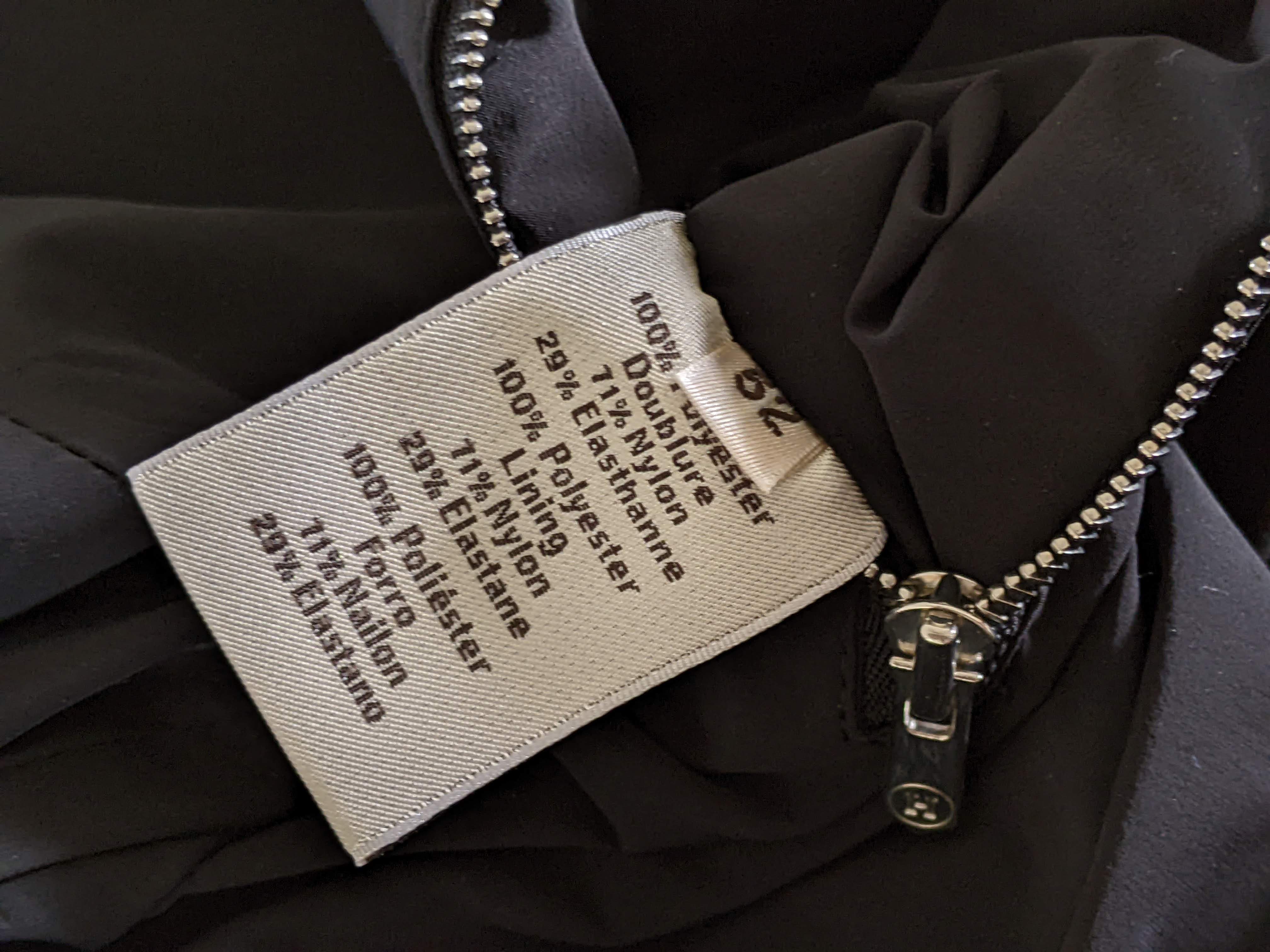 HERMES Men's Black Long Coat Sz52