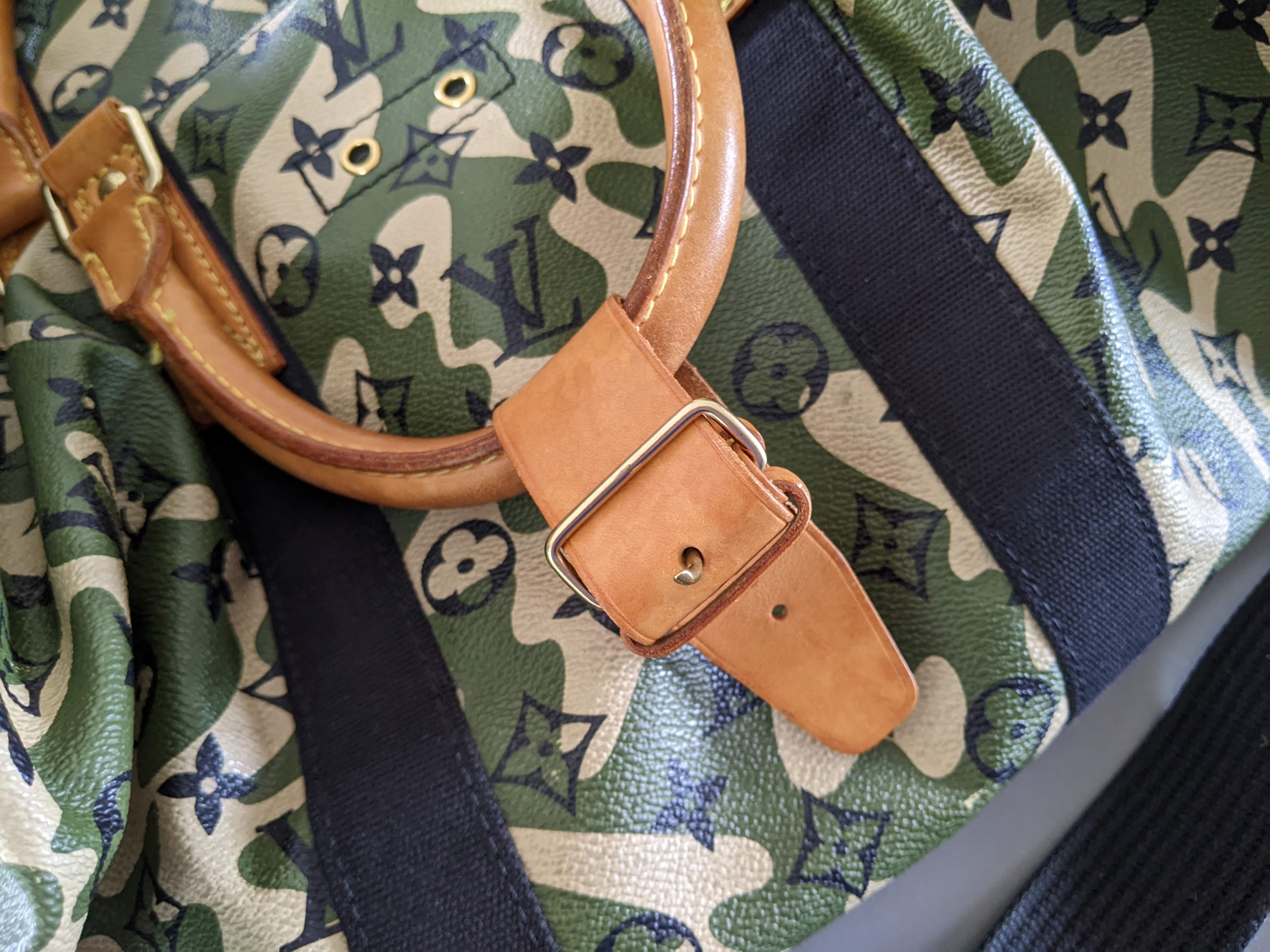 Louis Vuitton x Takashi Murakami 2008 Monogram Camouflage Duffle Bag