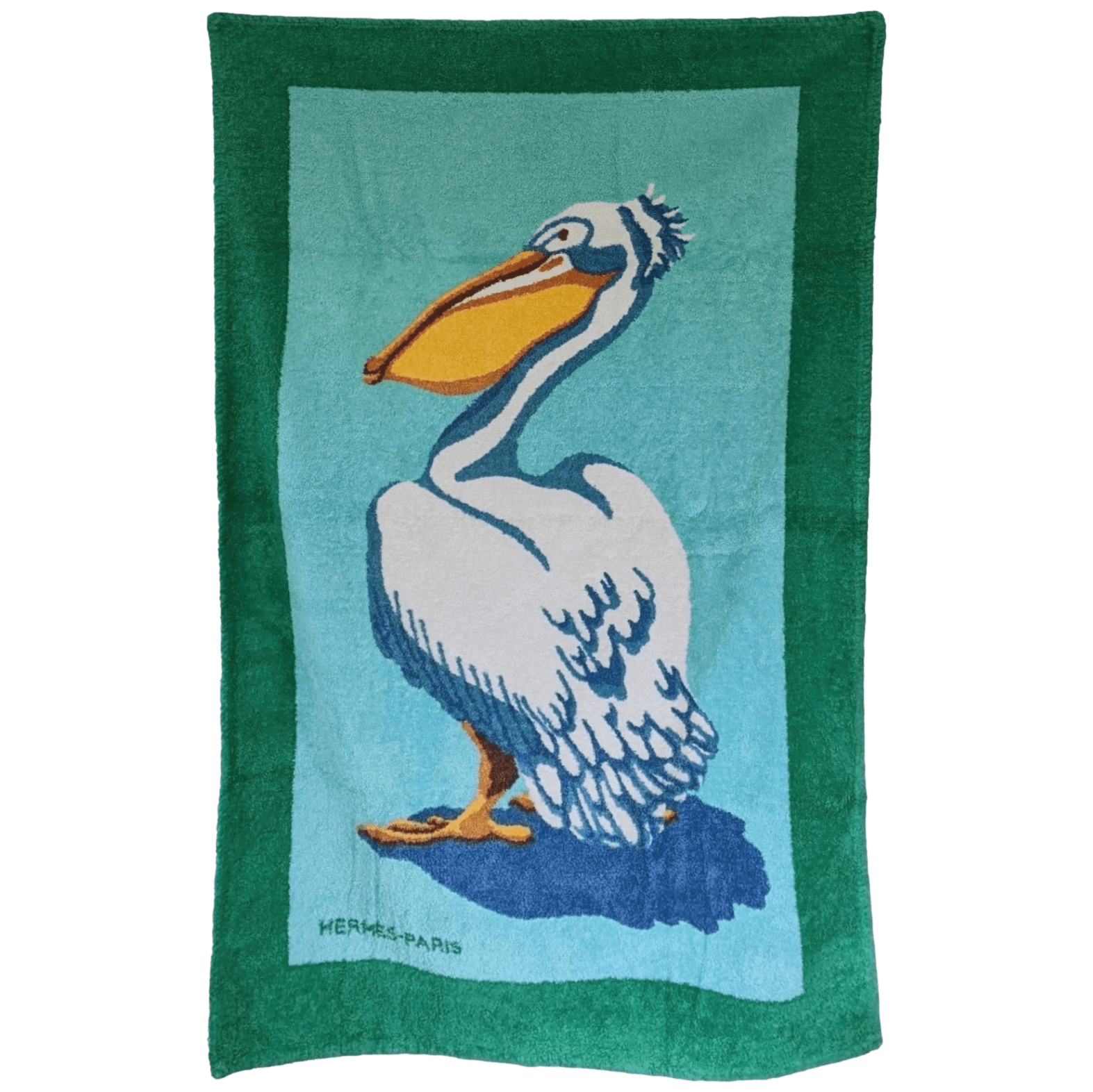 HERMES Pelican Terry Beach Towel GM