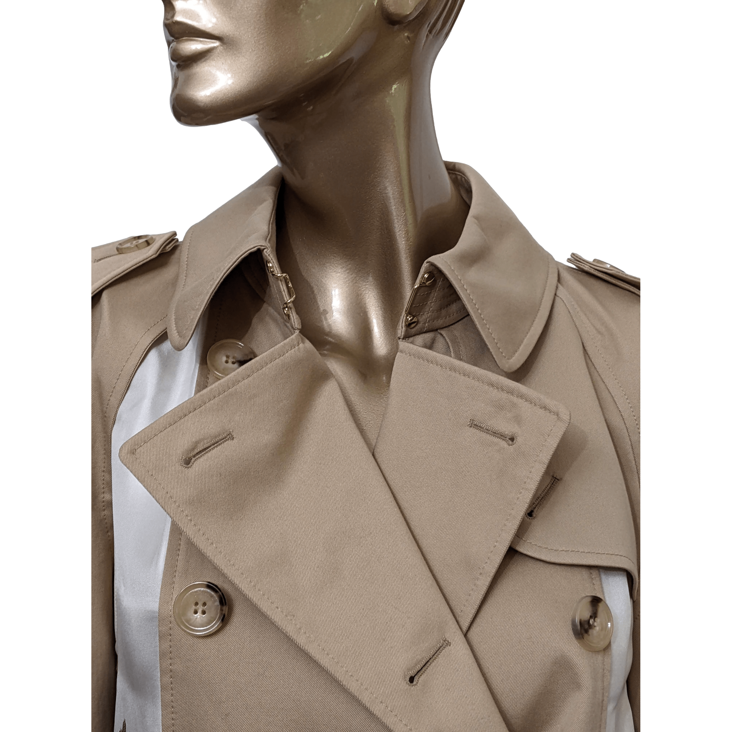 BURBERRY ANIMALIA Printed Twill Trench Coat Sz36