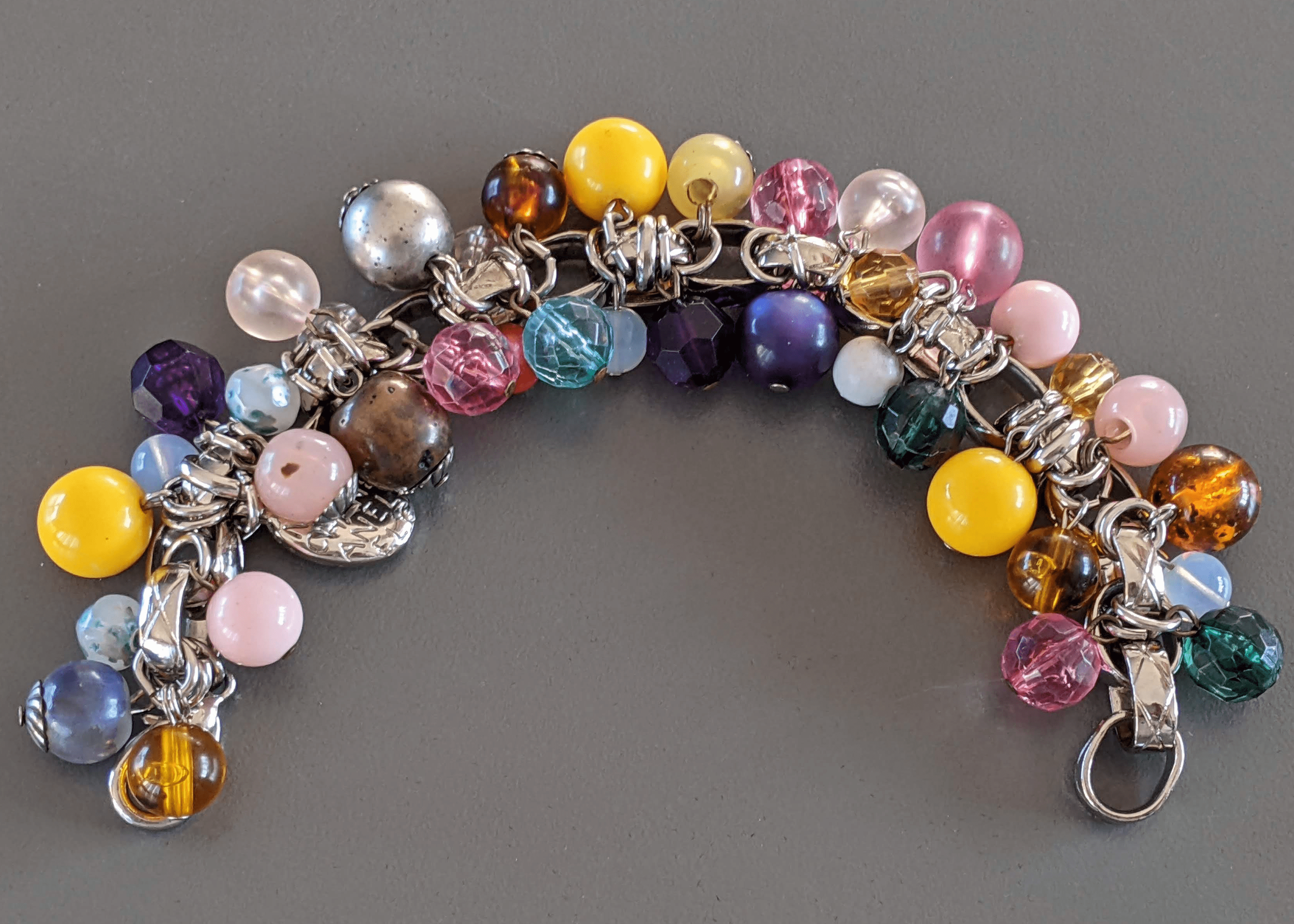 CHANEL Multicoloured Beaded Glass Bracelet VIP