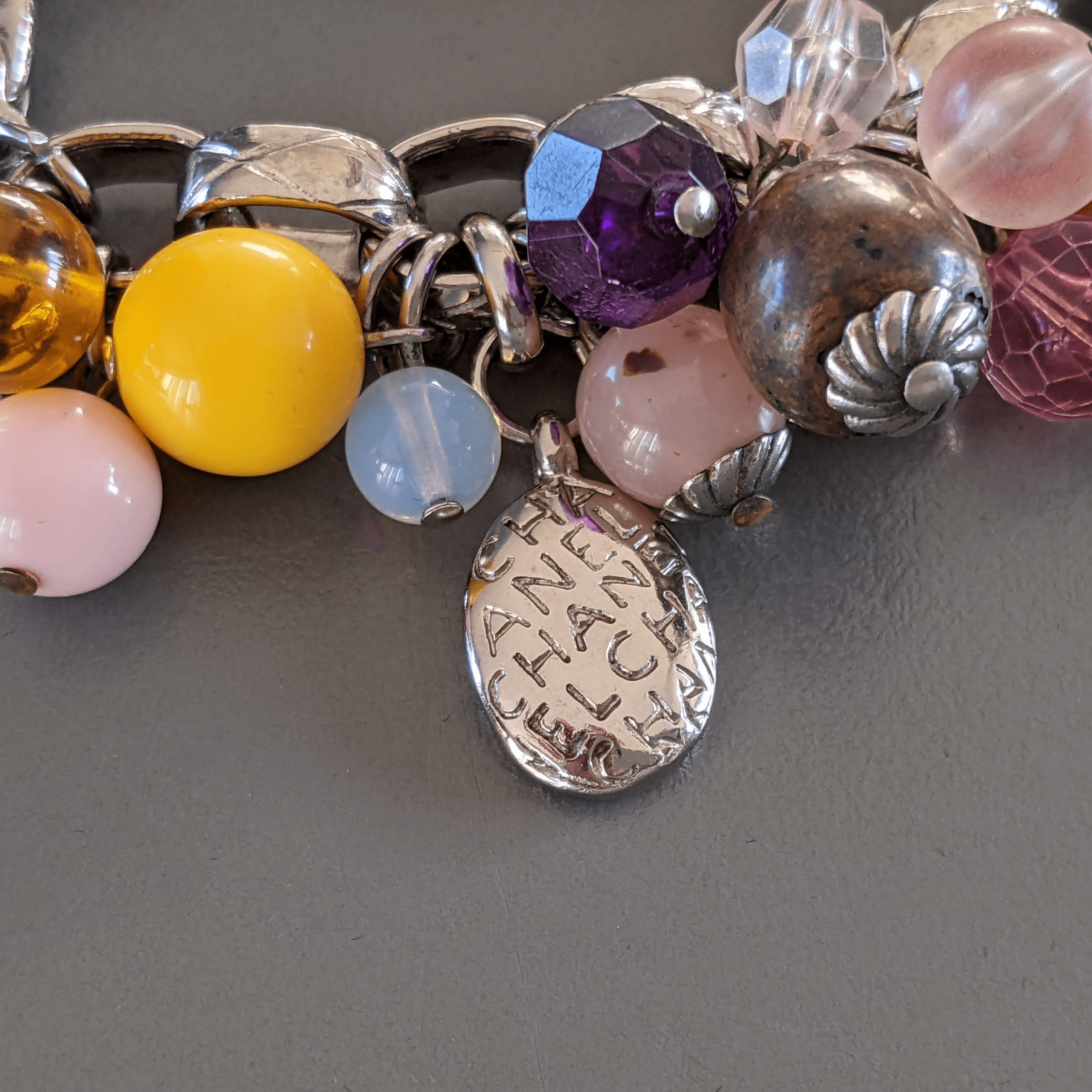 CHANEL Multicoloured Beaded Glass Bracelet VIP