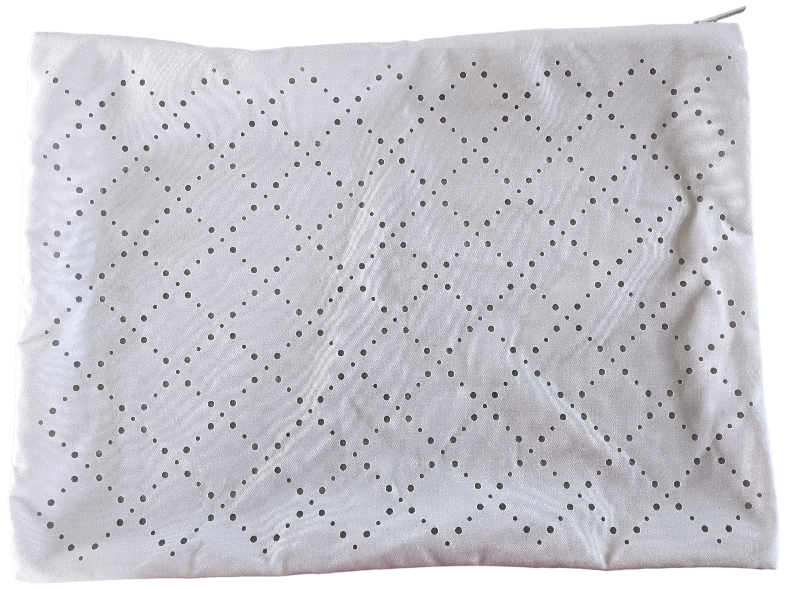 CHANEL White Perforated Zipped Dust Bag