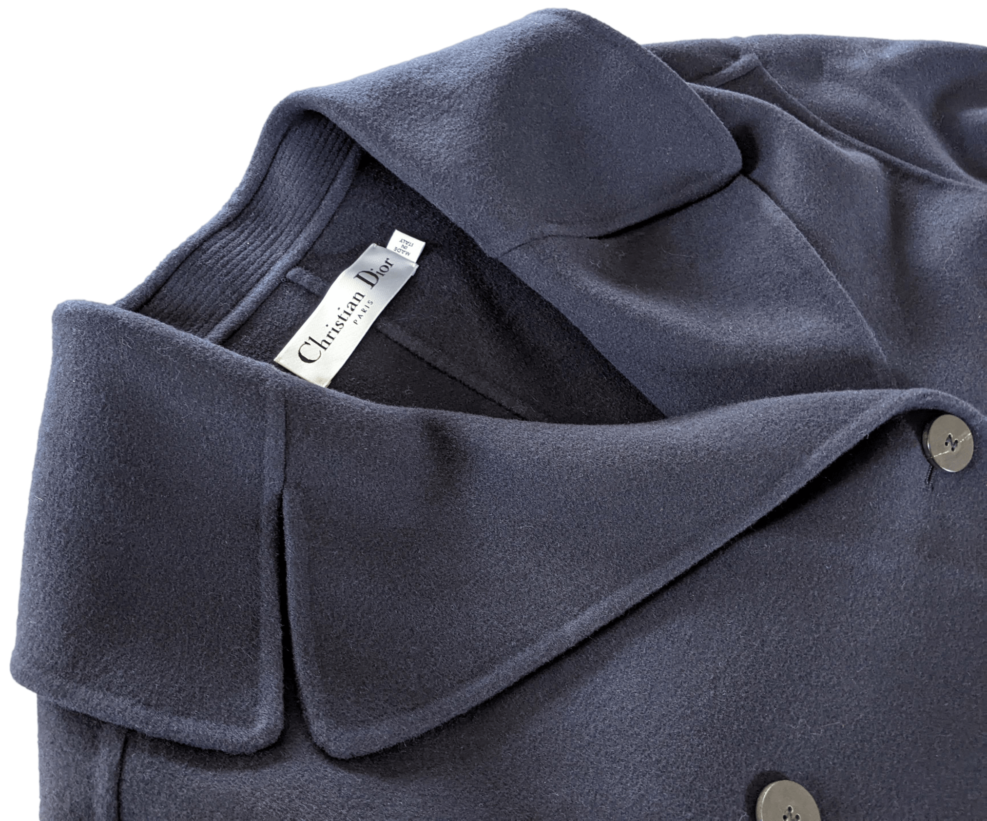 CHRISTIAN DIOR CABAN Cashmere Pea Coat Jacket Sz36