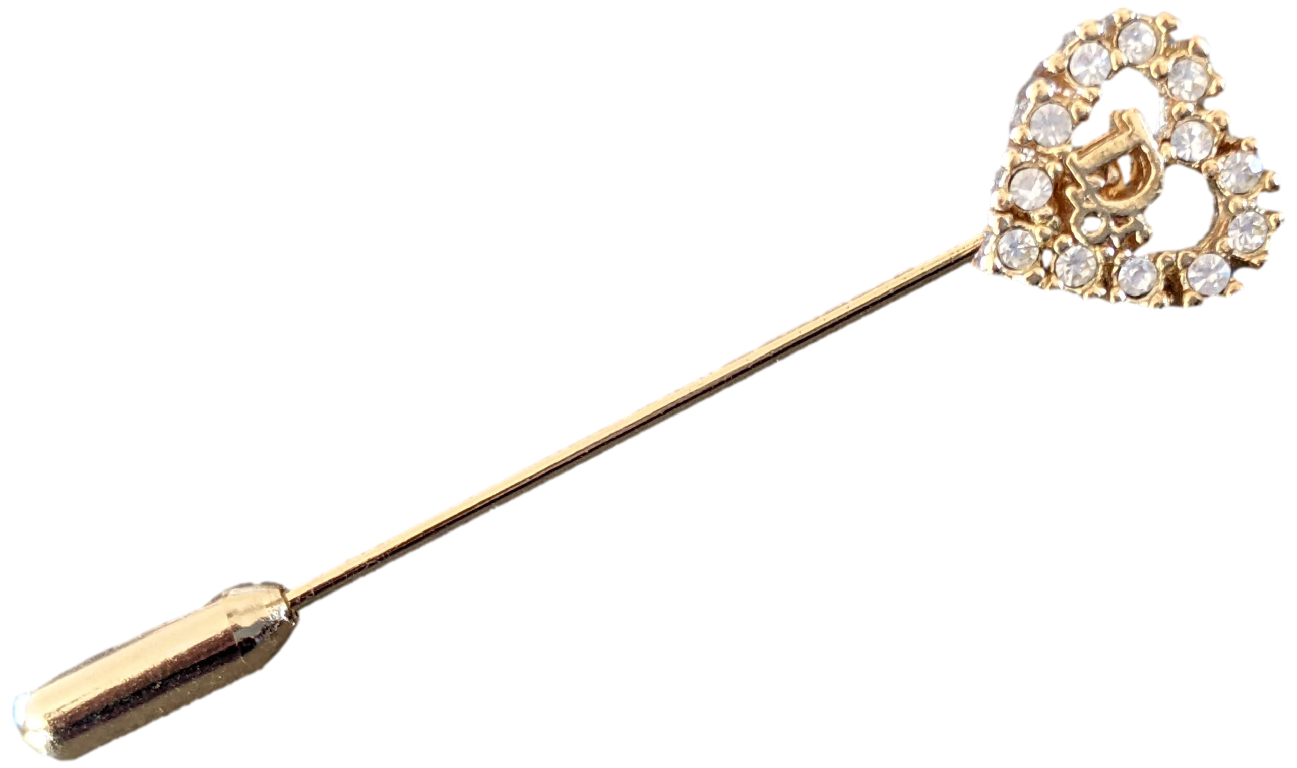CHRISTIAN DIOR COEUR Pin Brooch