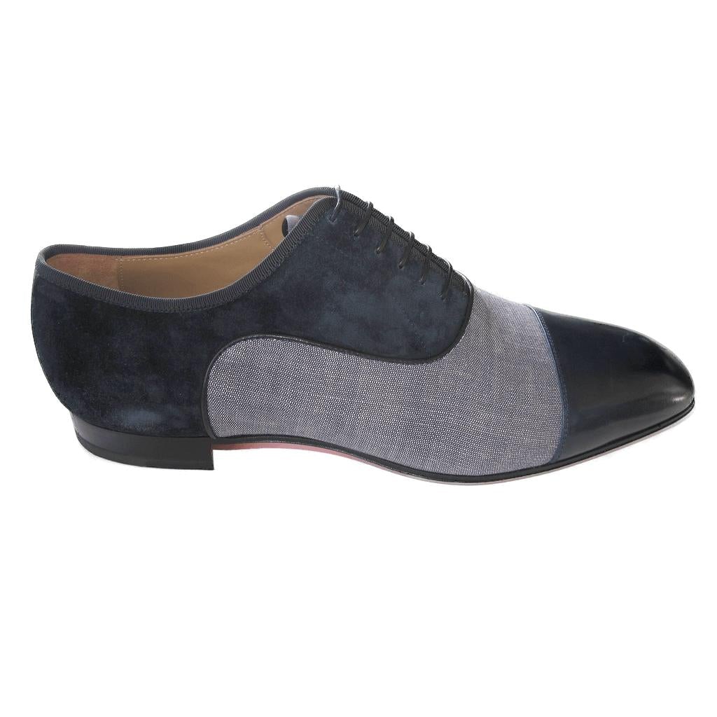 Christian Louboutin Greggo Orlato Flats Calf/Jean Men Shoes, NIB! - poupishop