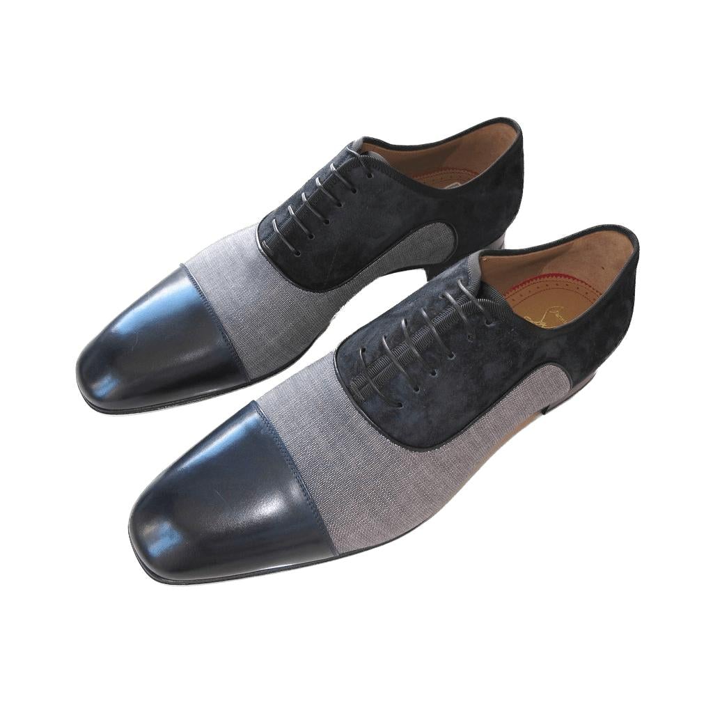 Christian Louboutin Greggo Orlato Flats Calf/Jean Men Shoes, NIB! - poupishop