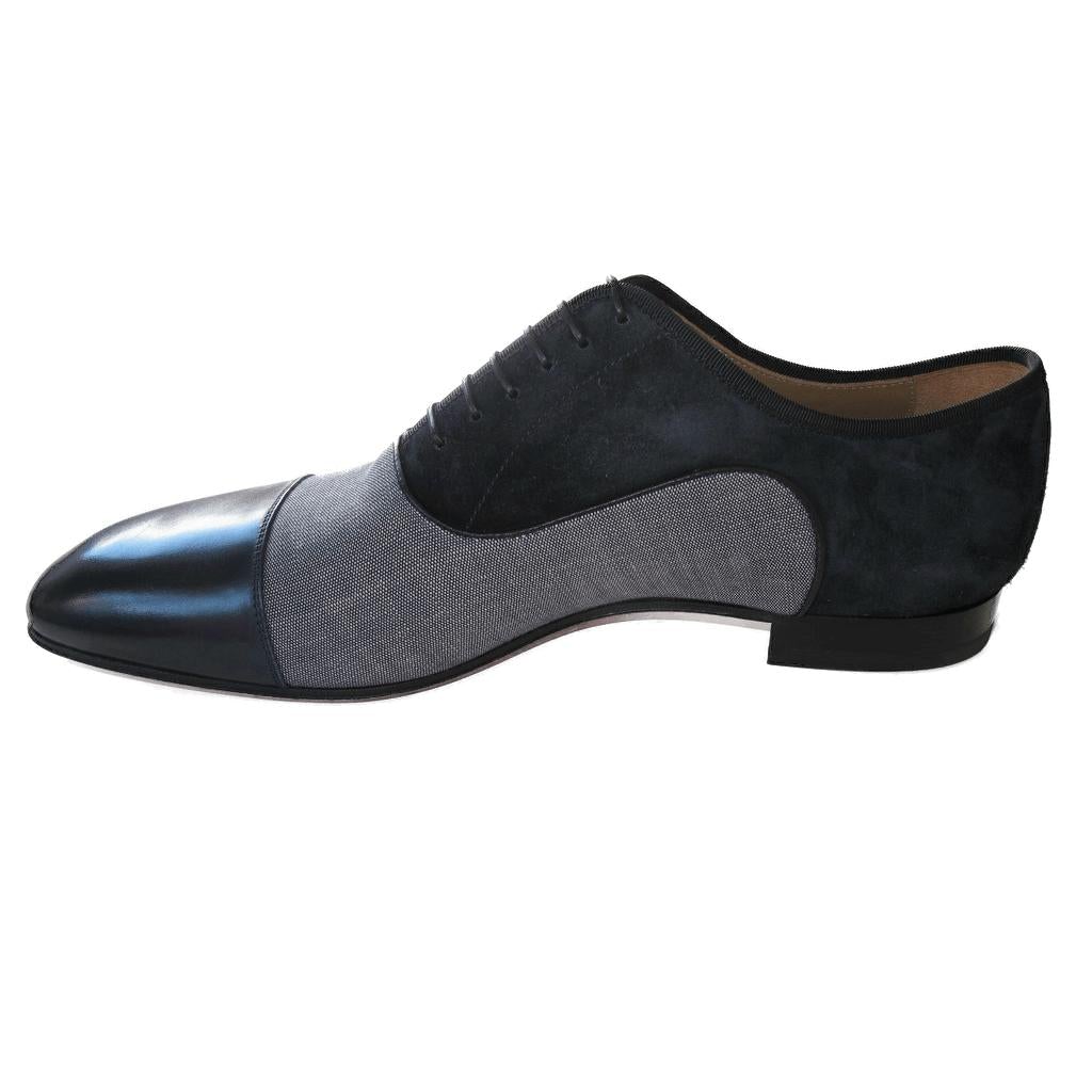 Christian Louboutin Greggo Orlato Flats Calf/Jean Men Shoes, NIB! - poupishop