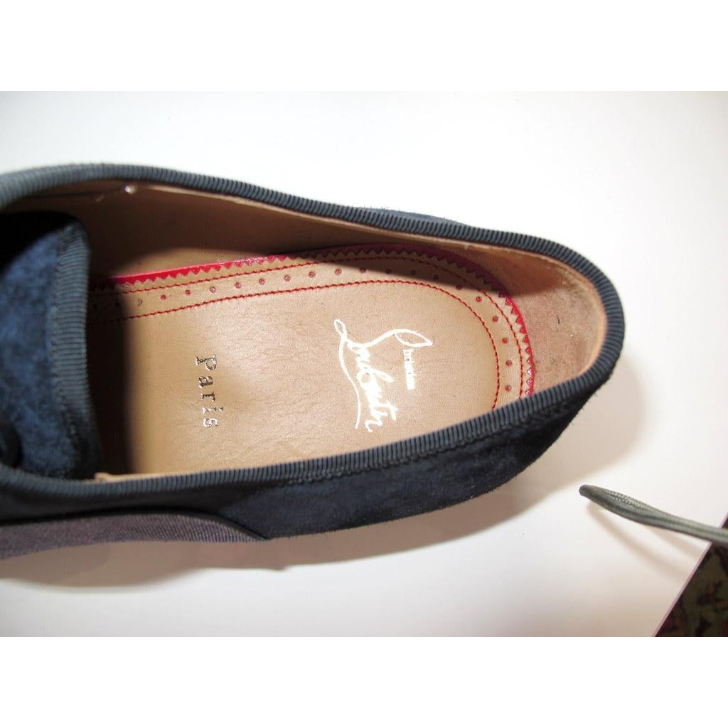 Christian Louboutin Greggo Orlato Flats Calf/Jean Men Shoes, NIB! - poupishop