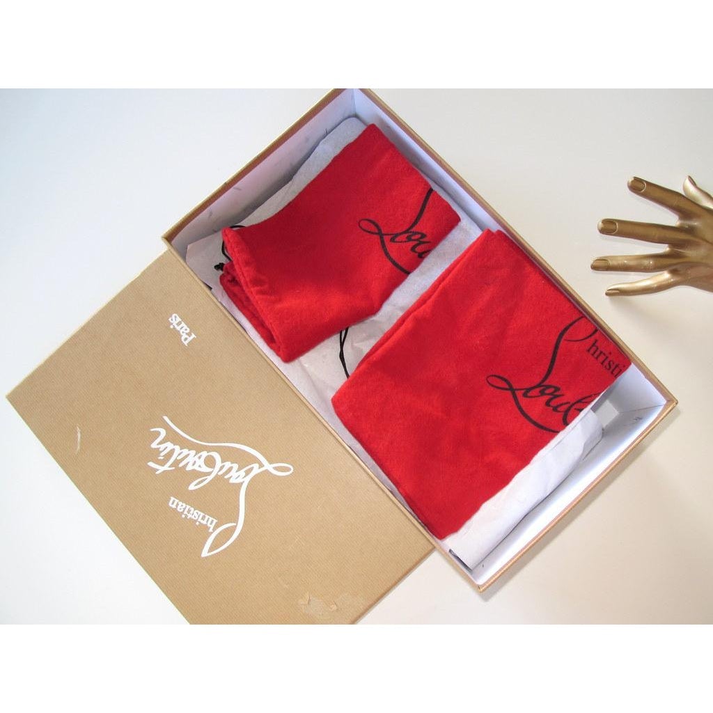 Christian Louboutin Greggo Orlato Flats Calf/Jean Men Shoes, NIB! - poupishop