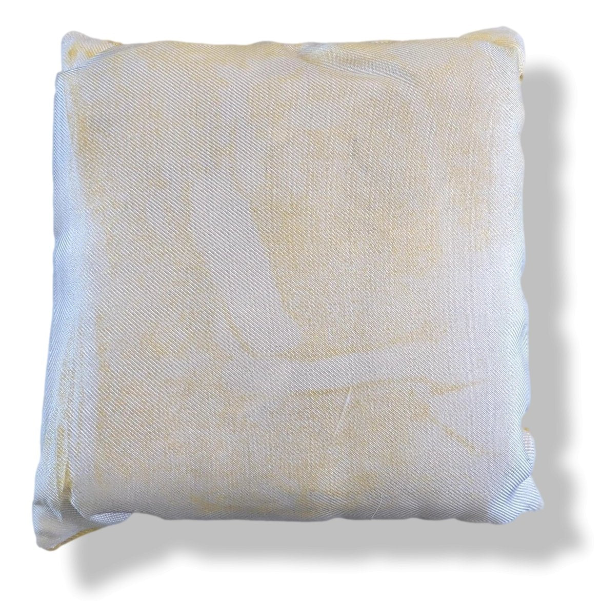 Hermes 1961 CALECHE SOIE DE PARFUM Silk Small Cushion in Yellow BOX!