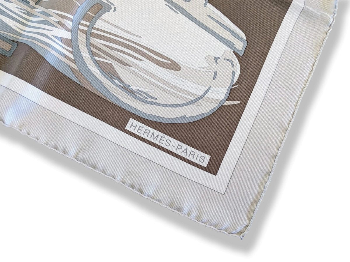 Hermes 2008 Beige/Etoupe Special Issue MONTE CARLO for SOCIETE DES BAINS DE MER by Joachim Metz Twill 90, Box!