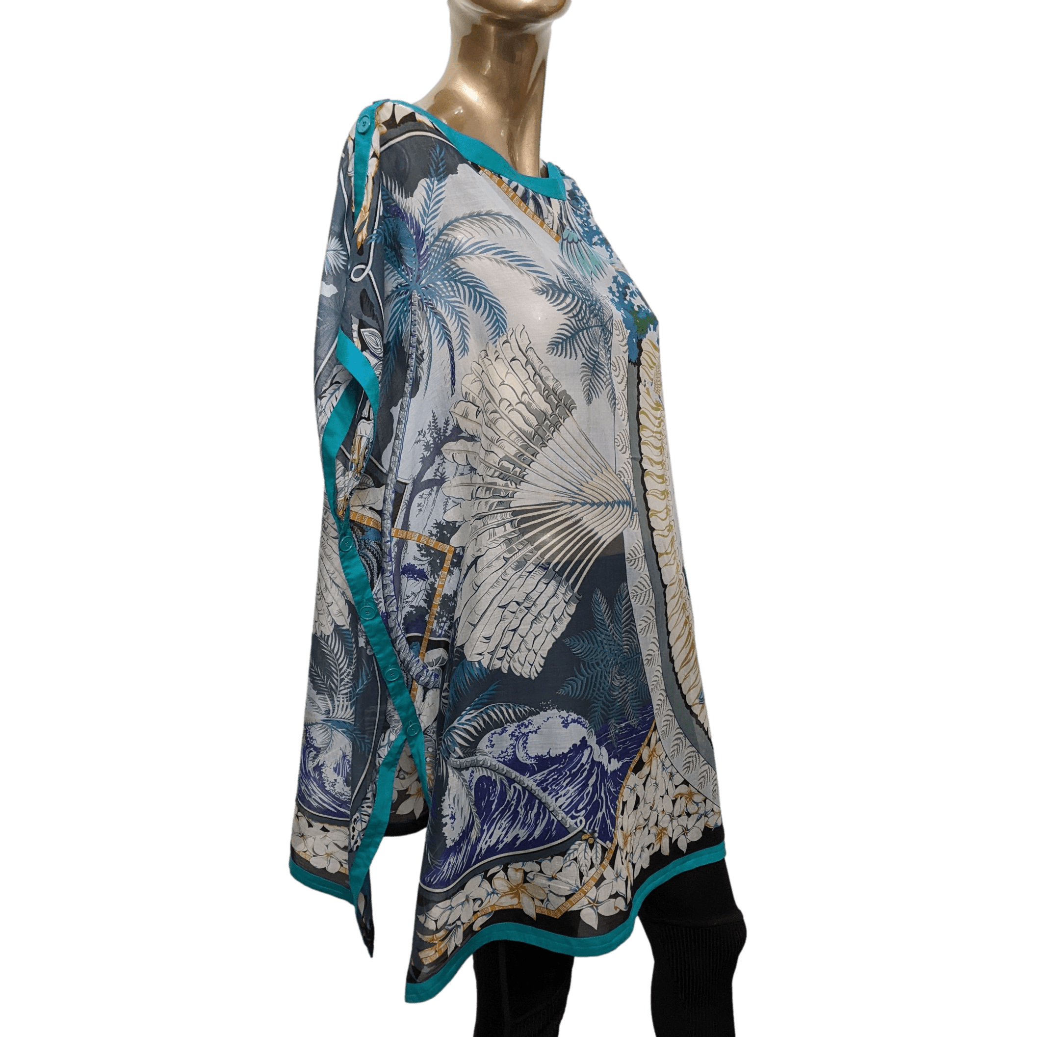 HERMES ALOHA Cotton Beach Tunic Dress