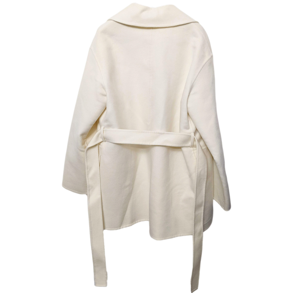 HERMES MANTEAU INSPIRATION PEIGNOIR COURT Women's 100% Baby Cashmere Short Coat Sz38