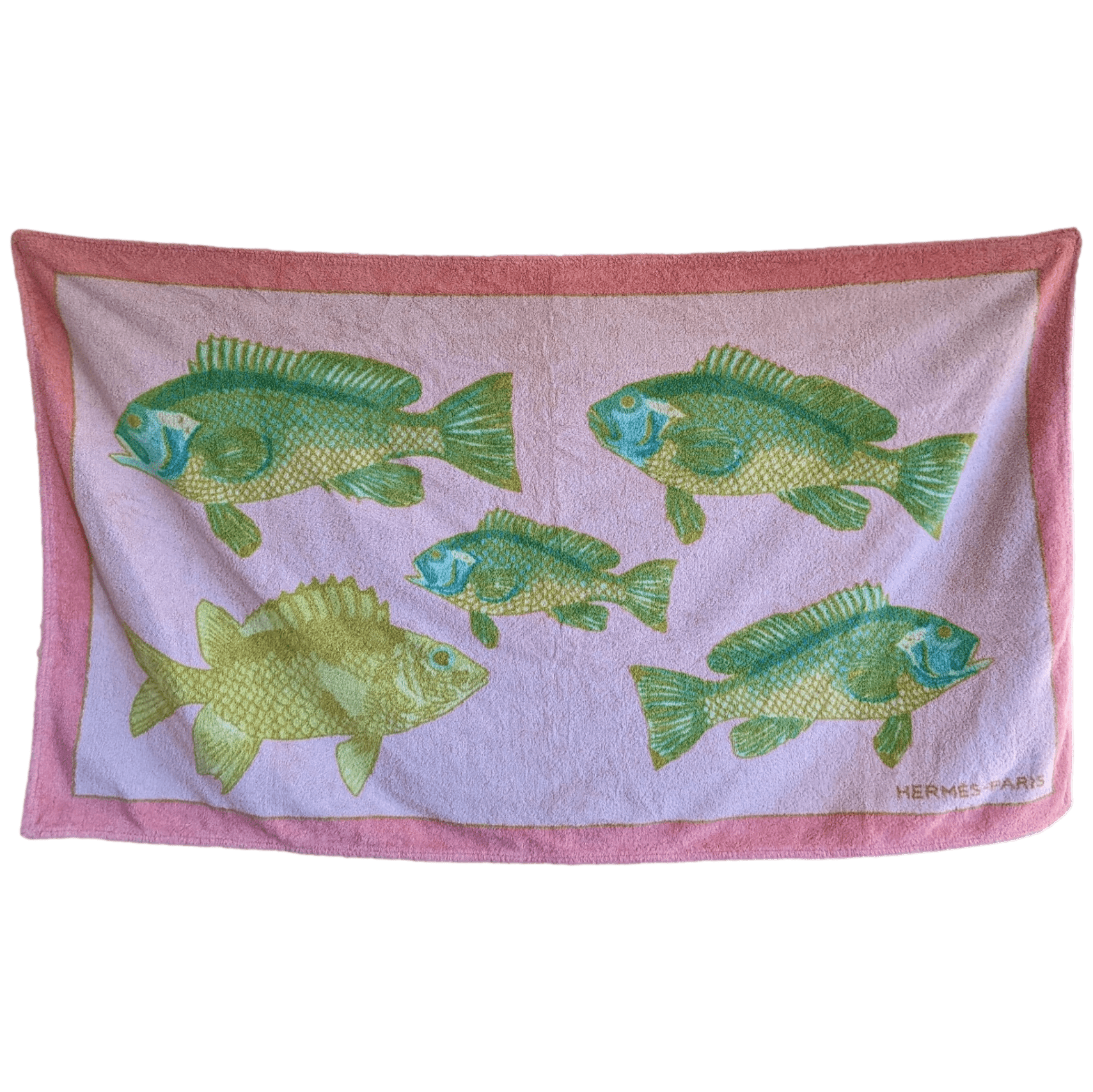 HERMES Rose Bali Terry Towels GM