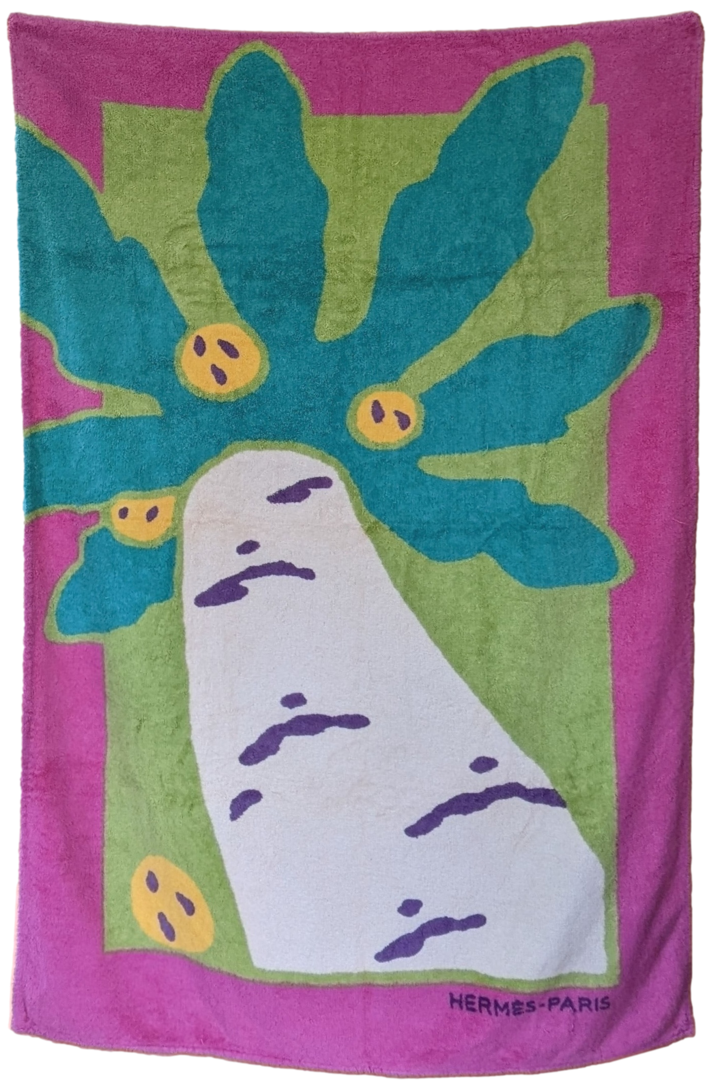 HERMES BAOBAB Cotton Terry Beach Towel 90 x 150 cm