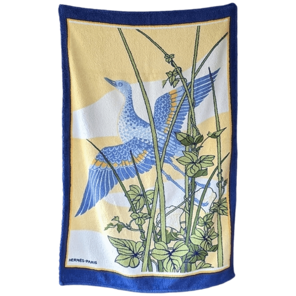 HERMES Bird Terry Beach Towel 90 x 150 cm