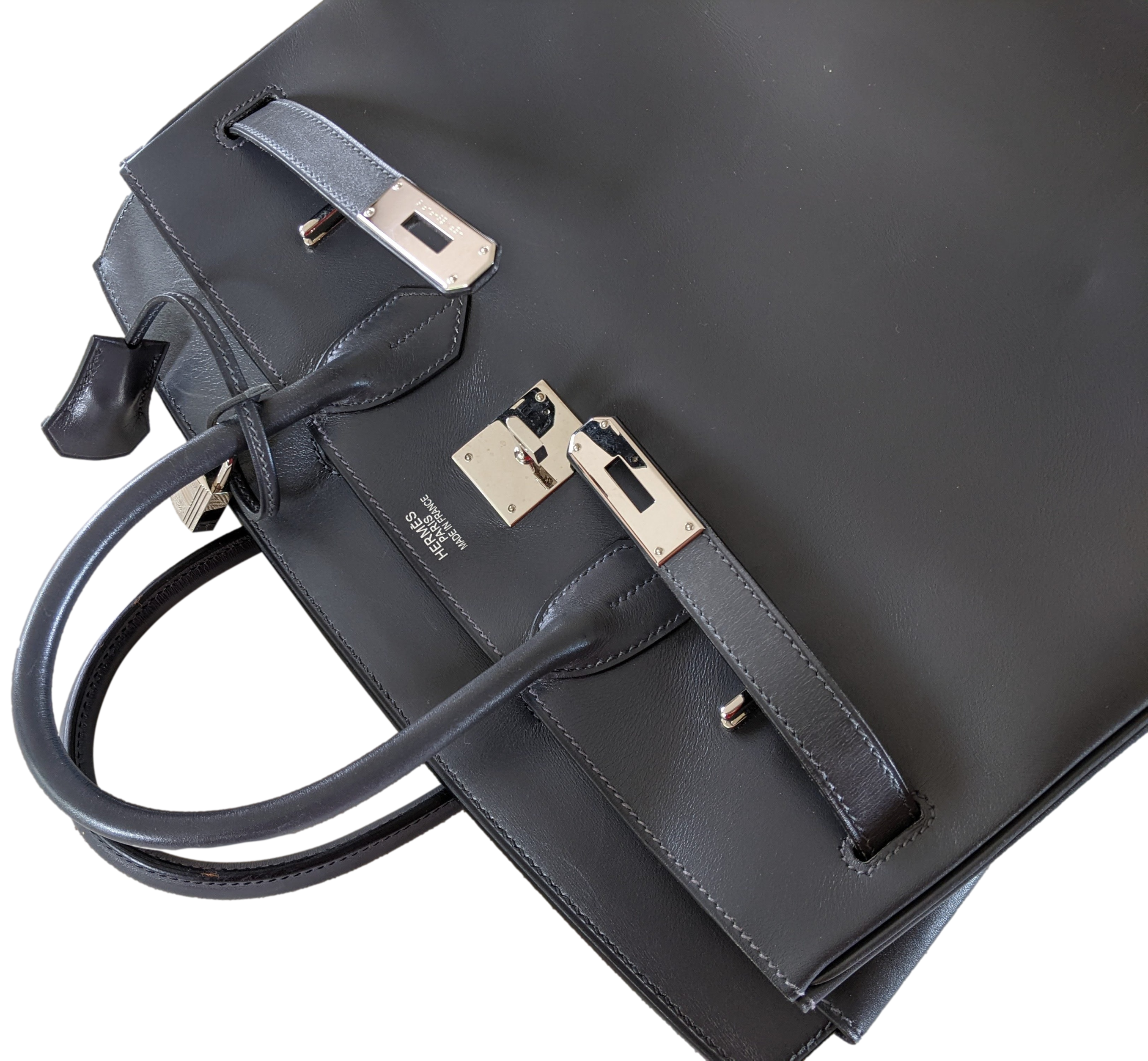 HERMES BIRKIN 32 HAC Ardoise Box PHW