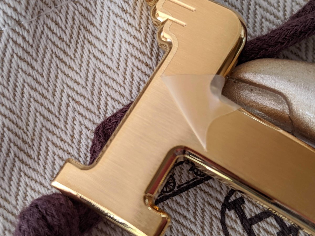 Hermes Brushed Gold H PEGASE Buckle 32 mm, New in white box! - poupishop
