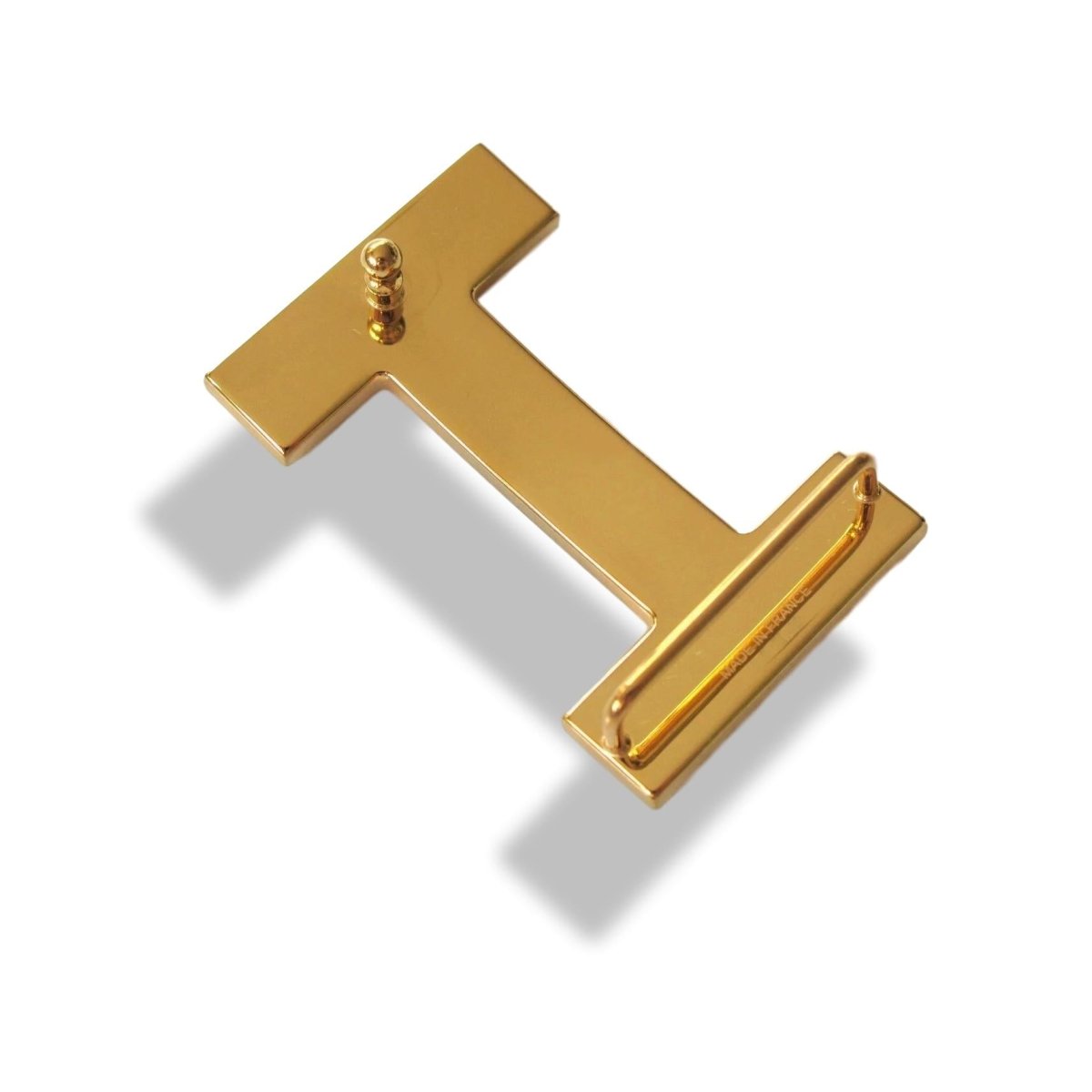 Hermes Brushed Permabrass Quizz Buckle H 32 mm, New! - poupishop