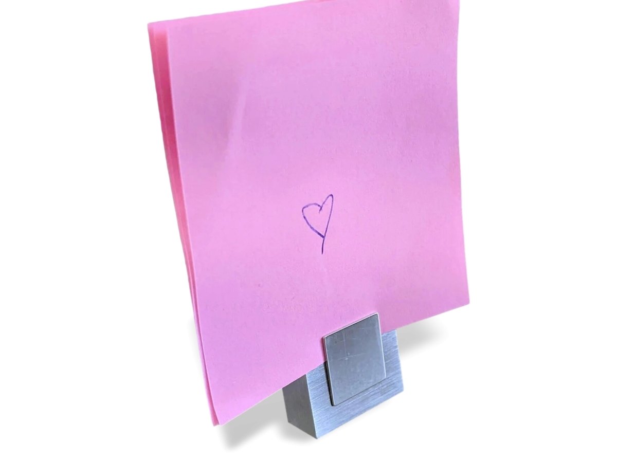 Hermes Brushed Steel / Acier Brossé MENU HOLDER - PORTE MENU CARRE - poupishop