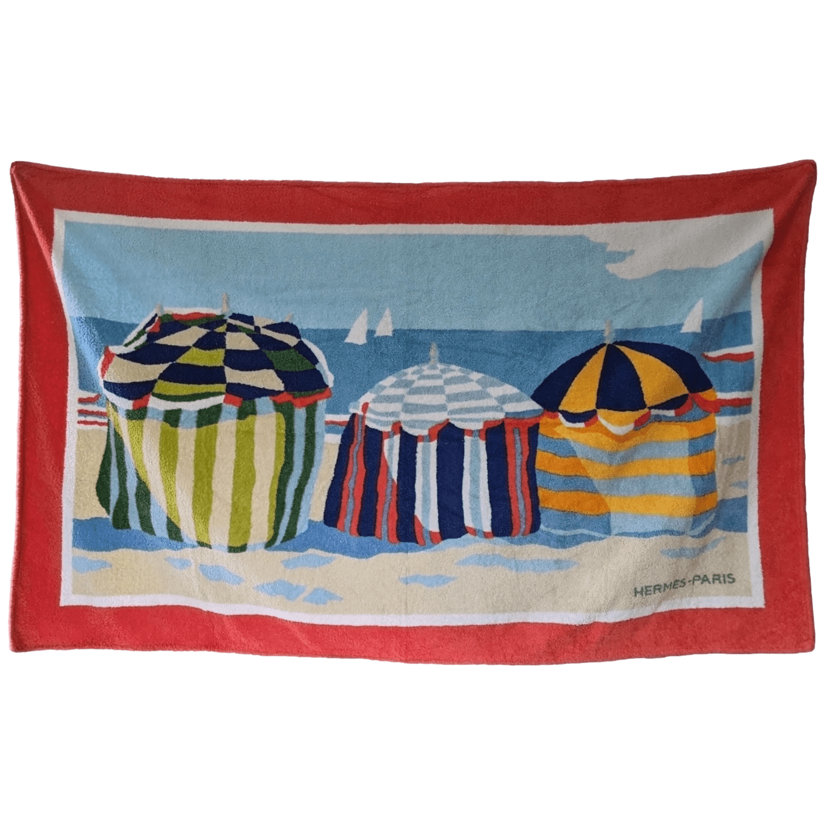 HERMES Cabanes Beach Towel 90 x 150 cm