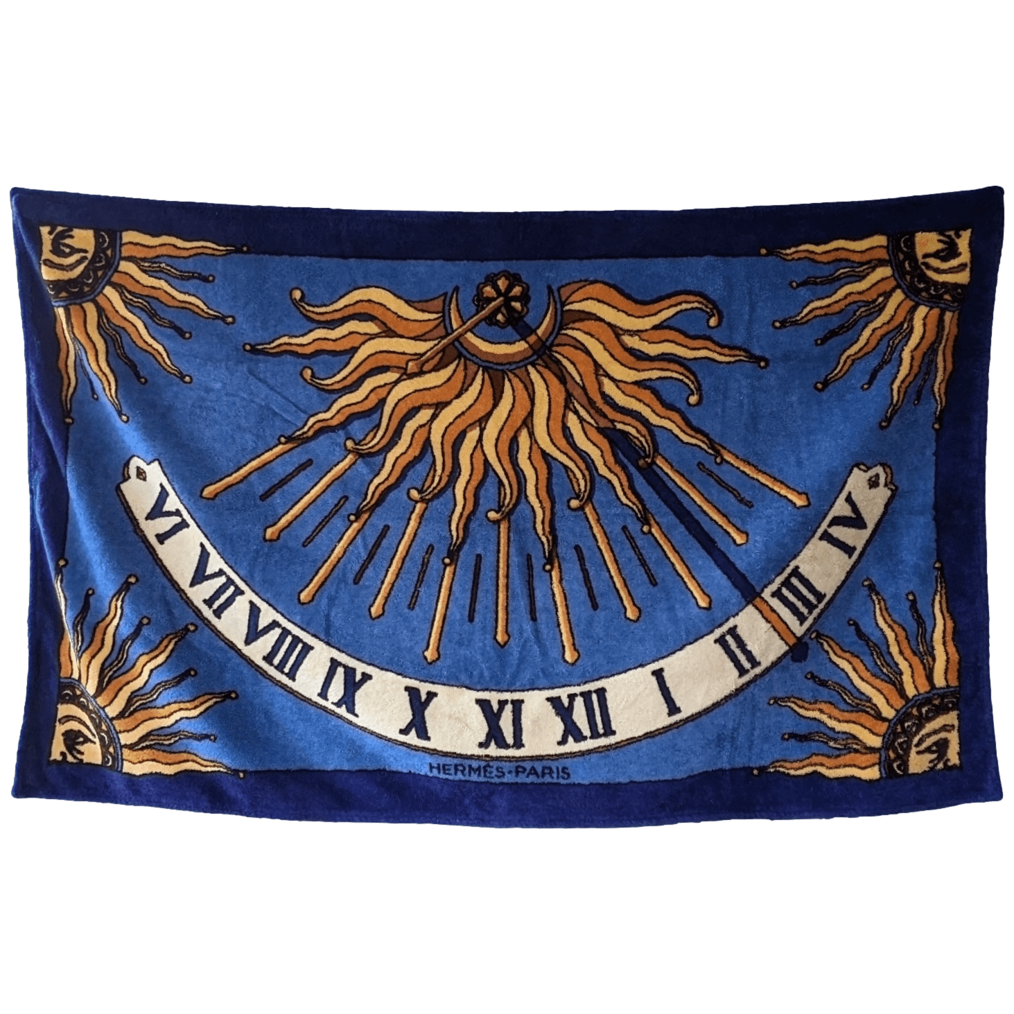 HERMES CADRAN SOLAIRE Terry Beach Towel 90 x 150 cm