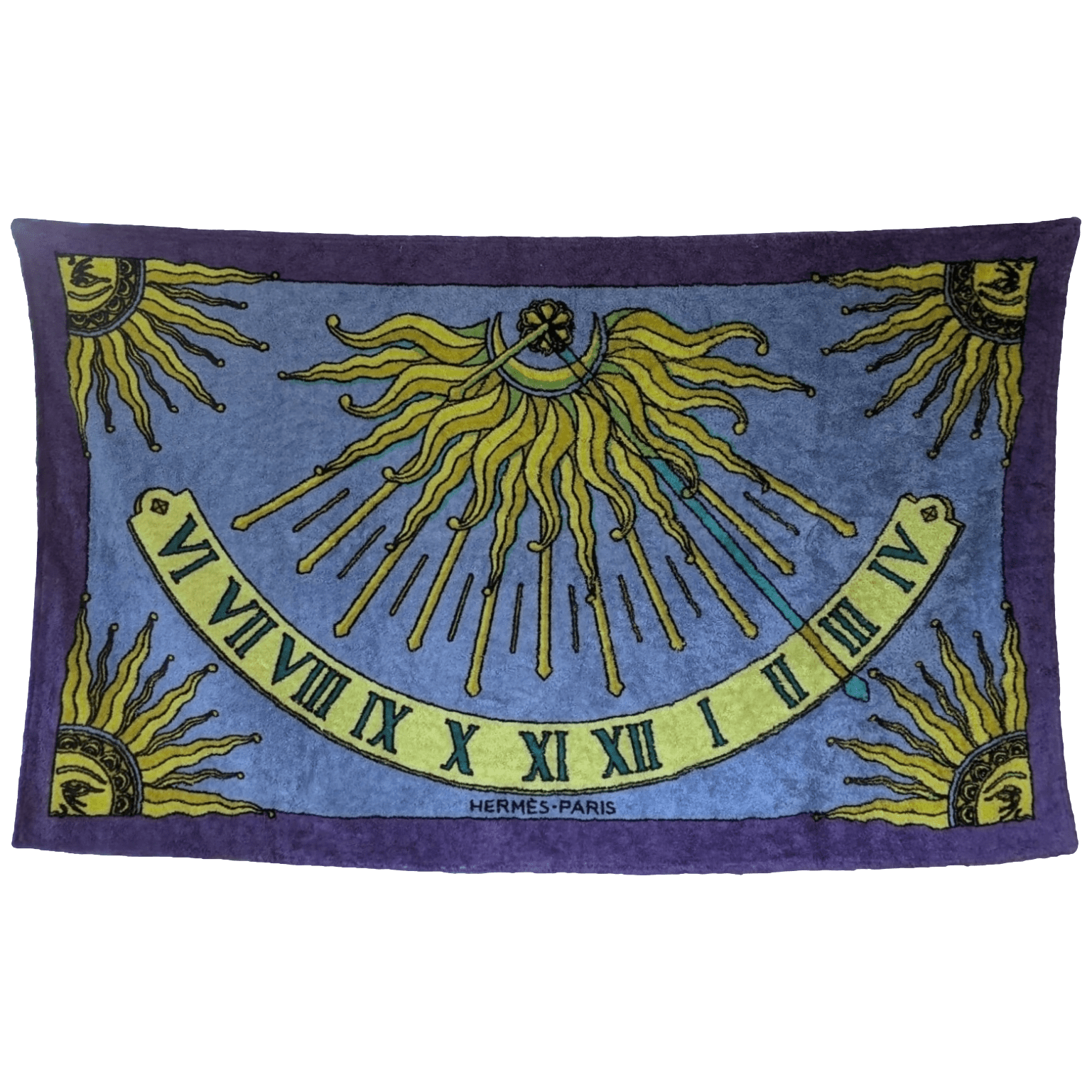 HERMES Cadran Solaire Terry Beach Towel GM 90 x 150 cm