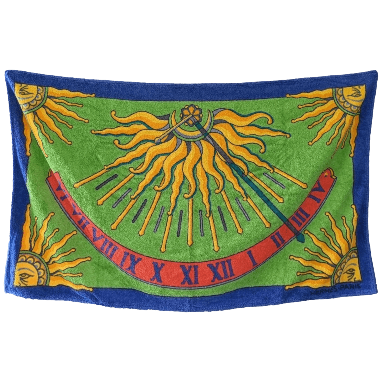 HERMES Cadran Solaire Terry Beach Towel 90 x 150 cm