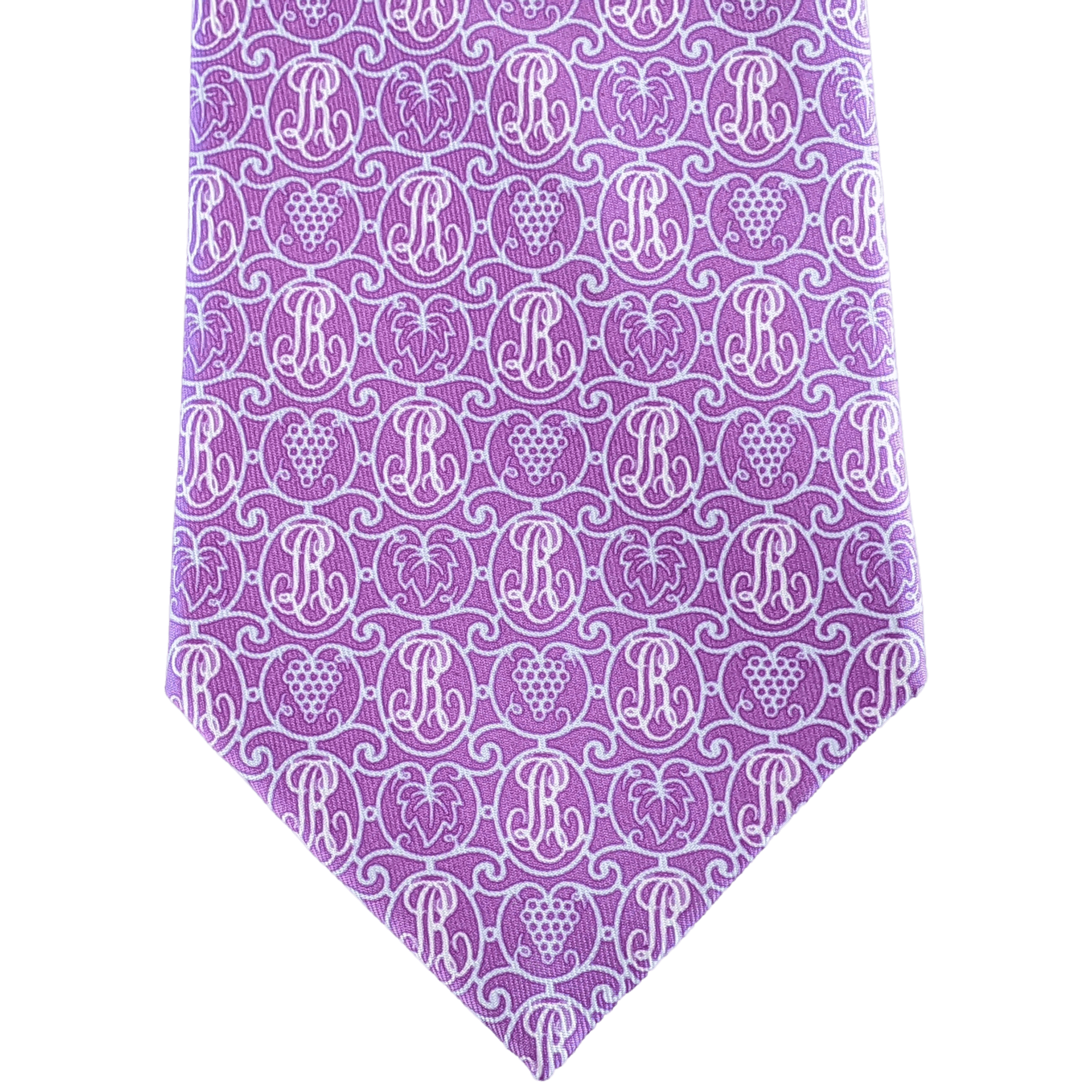 HERMES Limited Edition for LOUIS ROEDERER Champagne Twill Silk Tie 9cm