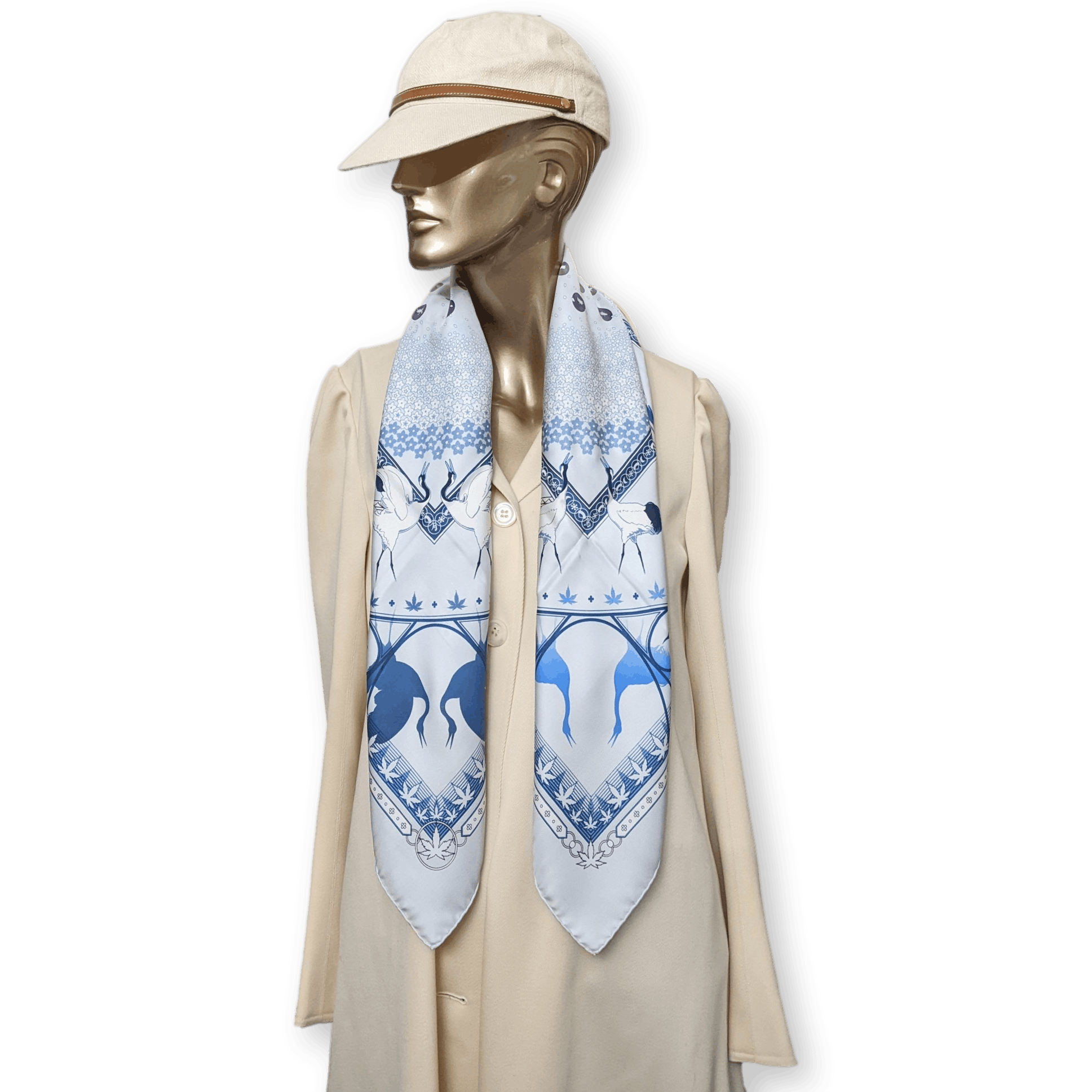HERMES Chaque Rencontre est Unique Silk Scarf 90