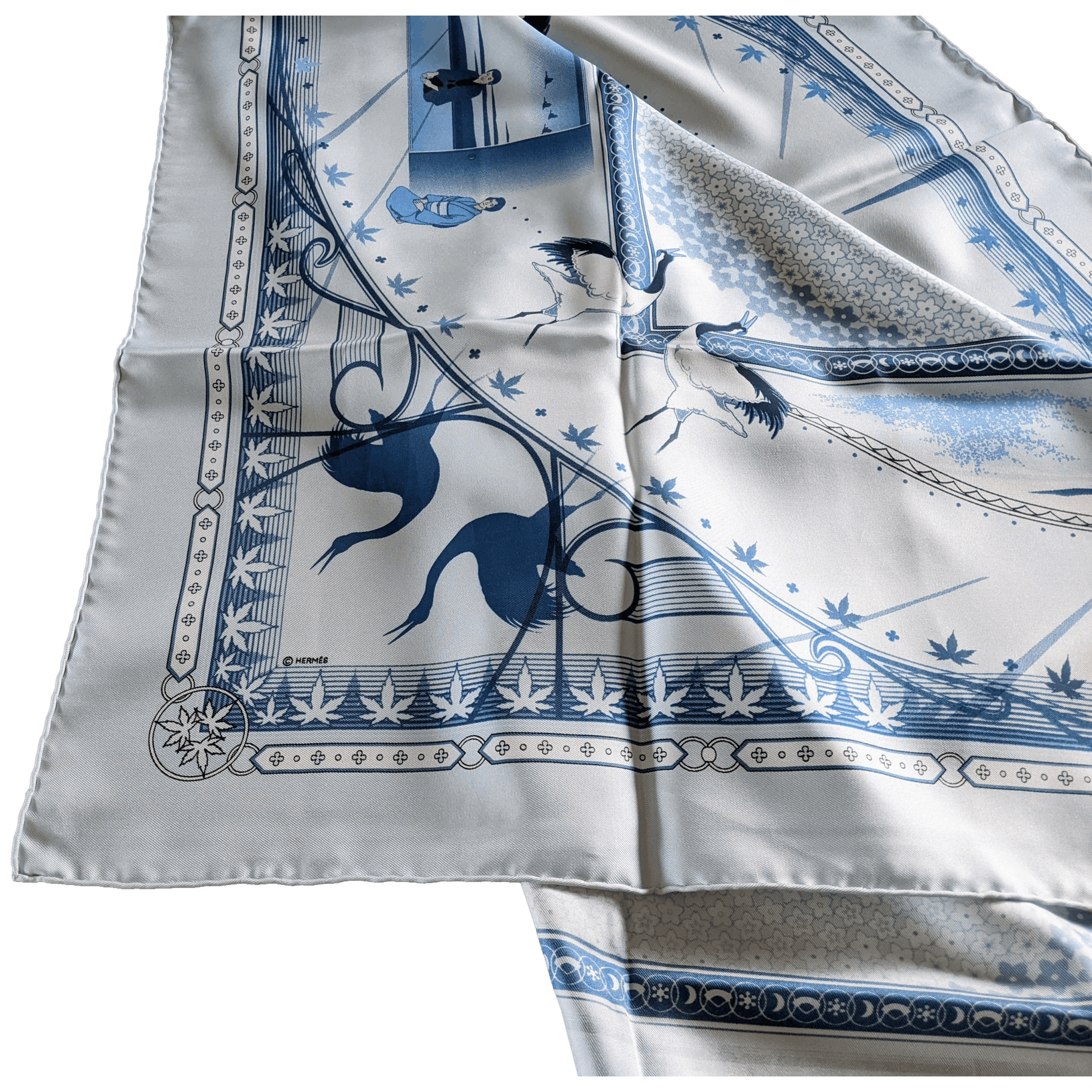HERMES Chaque Rencontre est Unique Silk Scarf 90