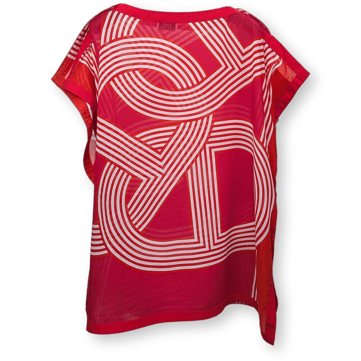 HERMES Circuit 24 Faubourg Oversized Cotton Beach Tunic Cover-Up