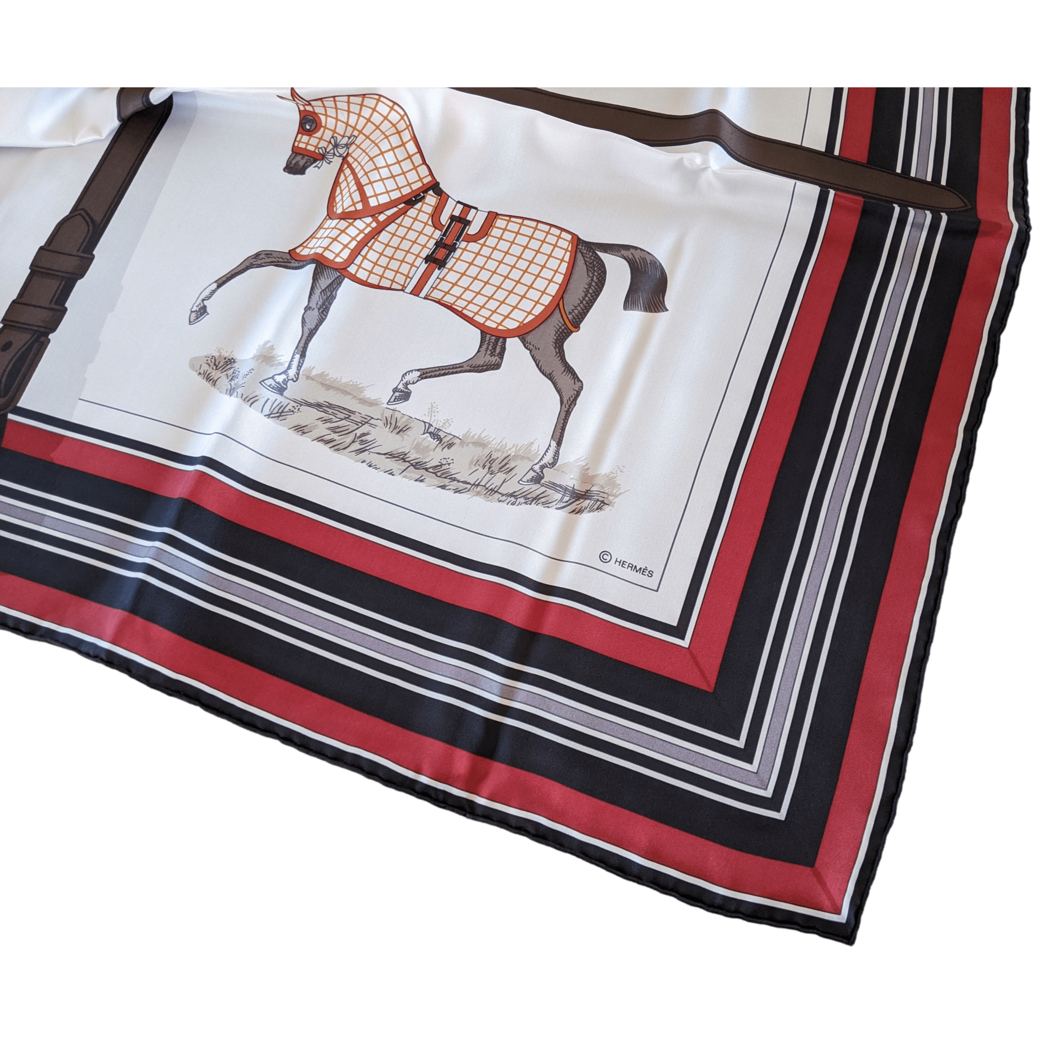 HERMES COUVERTURES ET TENUES DE JOUR Carre Geant Twill Plume 140 x 140 cm