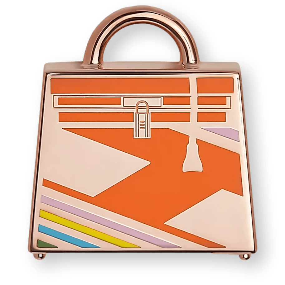 HERMES Curiosite Kelly Laque H Vibration charm , New in Pochette