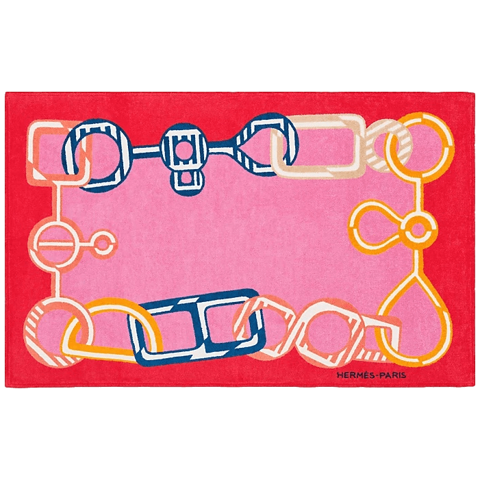 HERMES Do Re Boucles Terry Beach Towel 150 x 90 cm