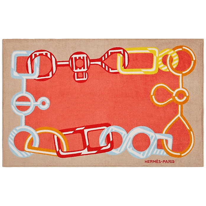 HERMES Do Re Boucles Terry Beach Towel 150 x 90 cm