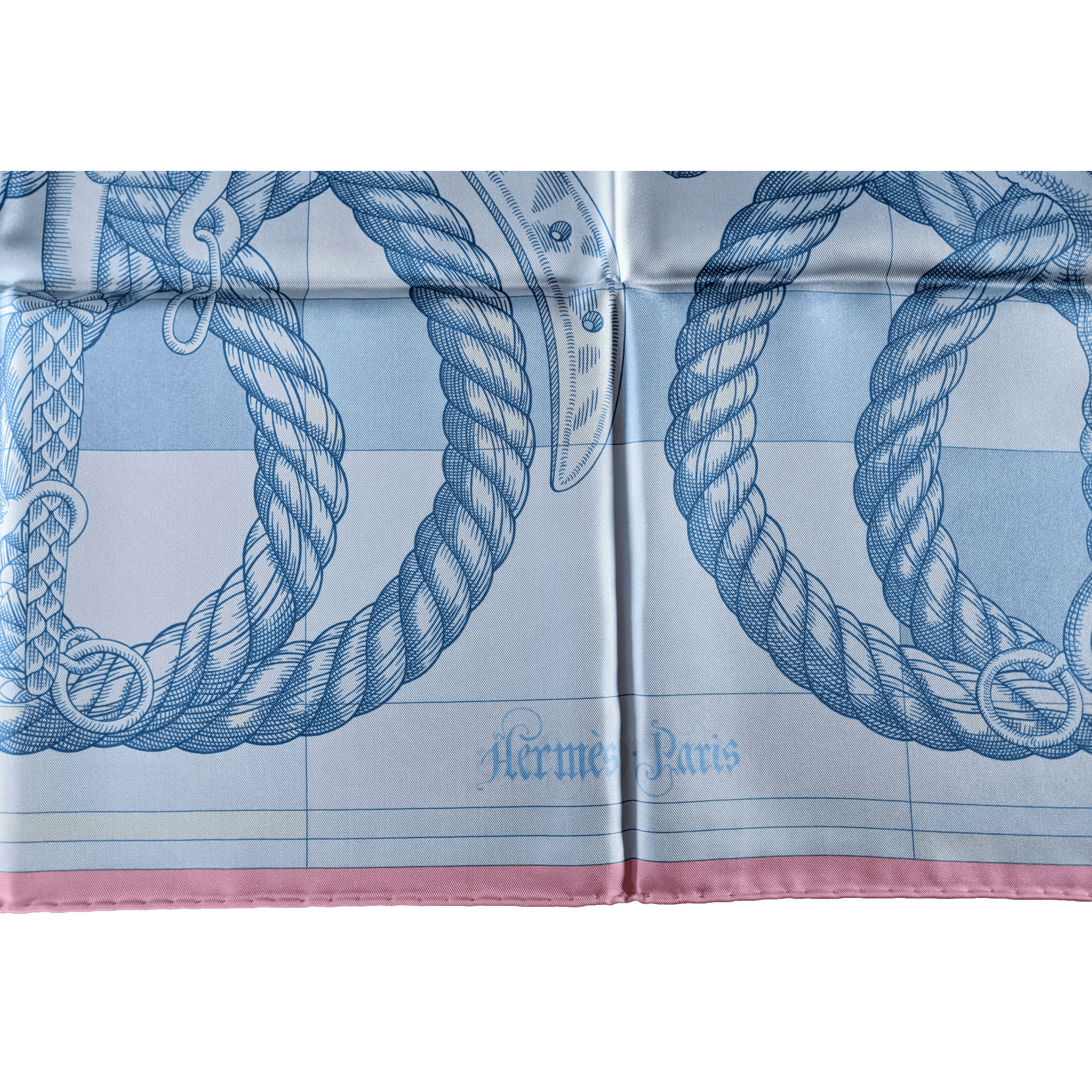 HERMES - Double Face Della Cavalleria by Virginie Jamin Silk Scarf 90
