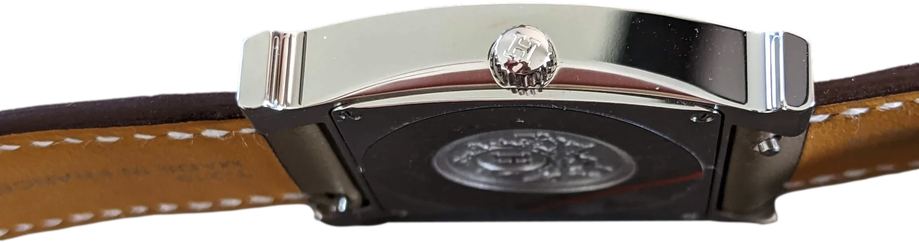 Produits Hermes Etoupe "Double Tour Heure H" Watch Medium Model 30 mm