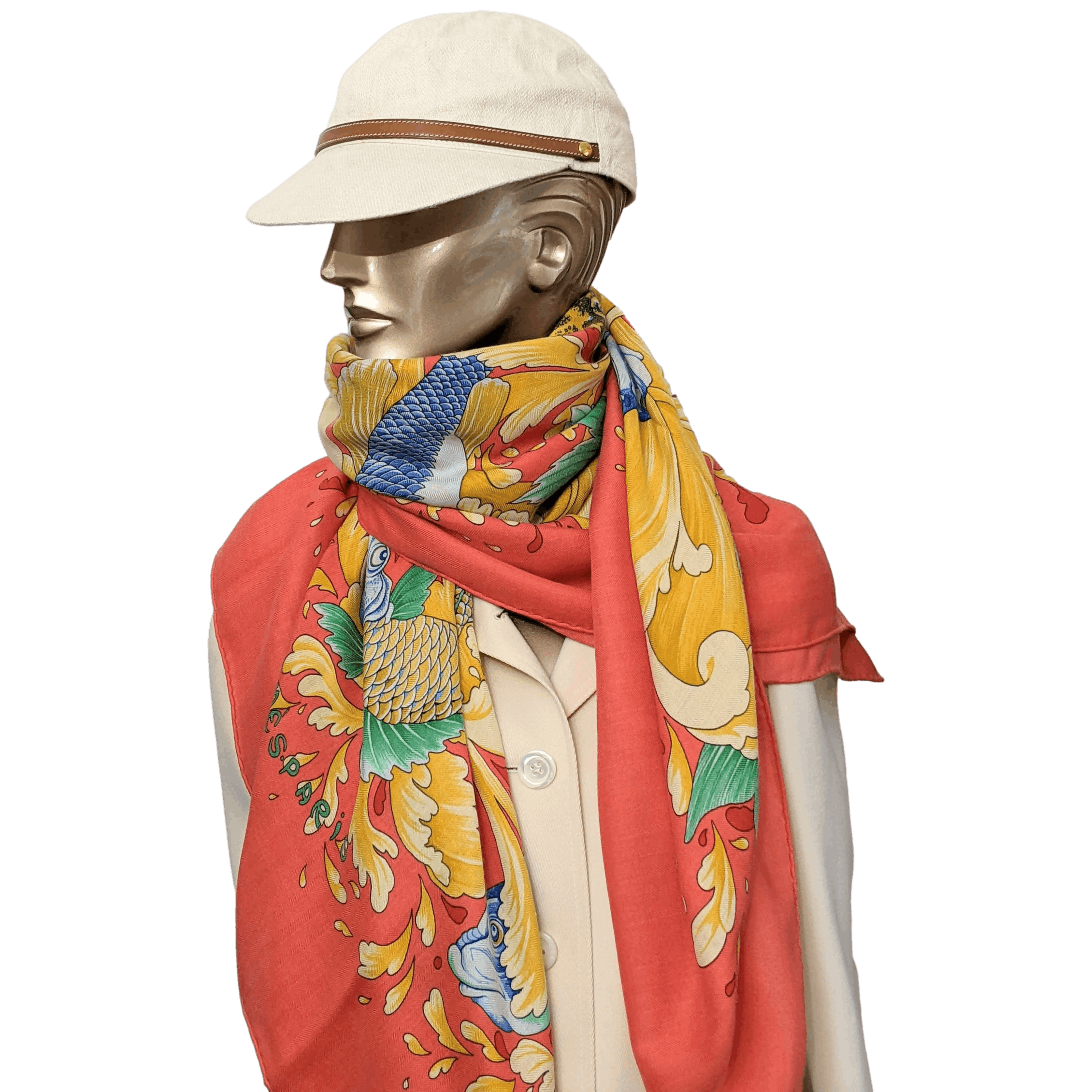 HERMES Ecume Shawl 140 Cashmere & Silk