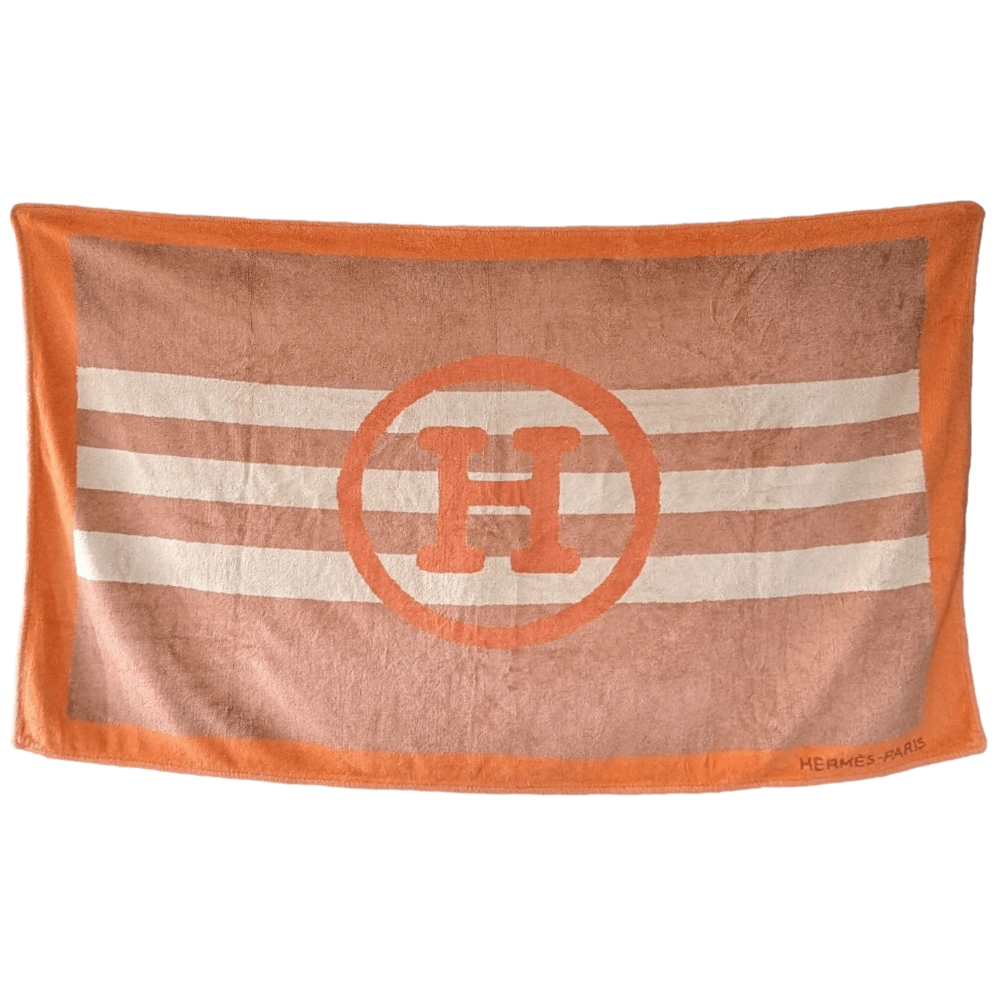 HERMES EN VOYAGE Tapis de Plage Terry Beach Towel 90 x 150 cm