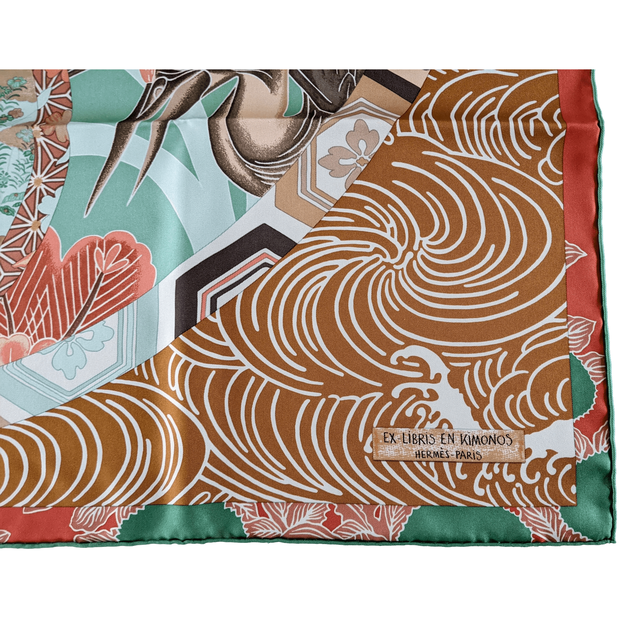 HERMES 2011 Ex Libris en Kimonos by Anamporphee Twill 90 90 cm