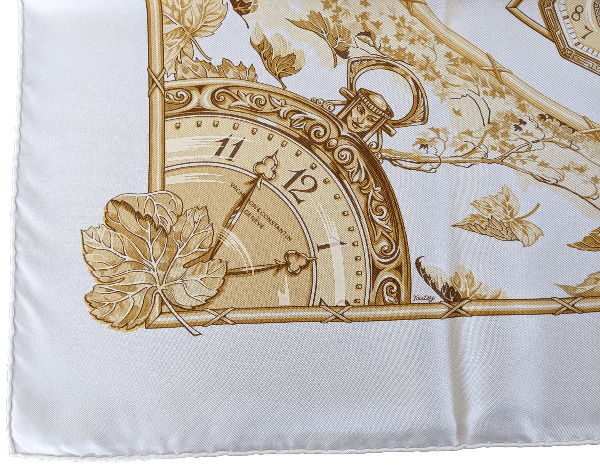 HERMES for VACHERON CONSTANTIN CHARIOT 2005 Limited Issue Twill Scarf 90 x 90 cm